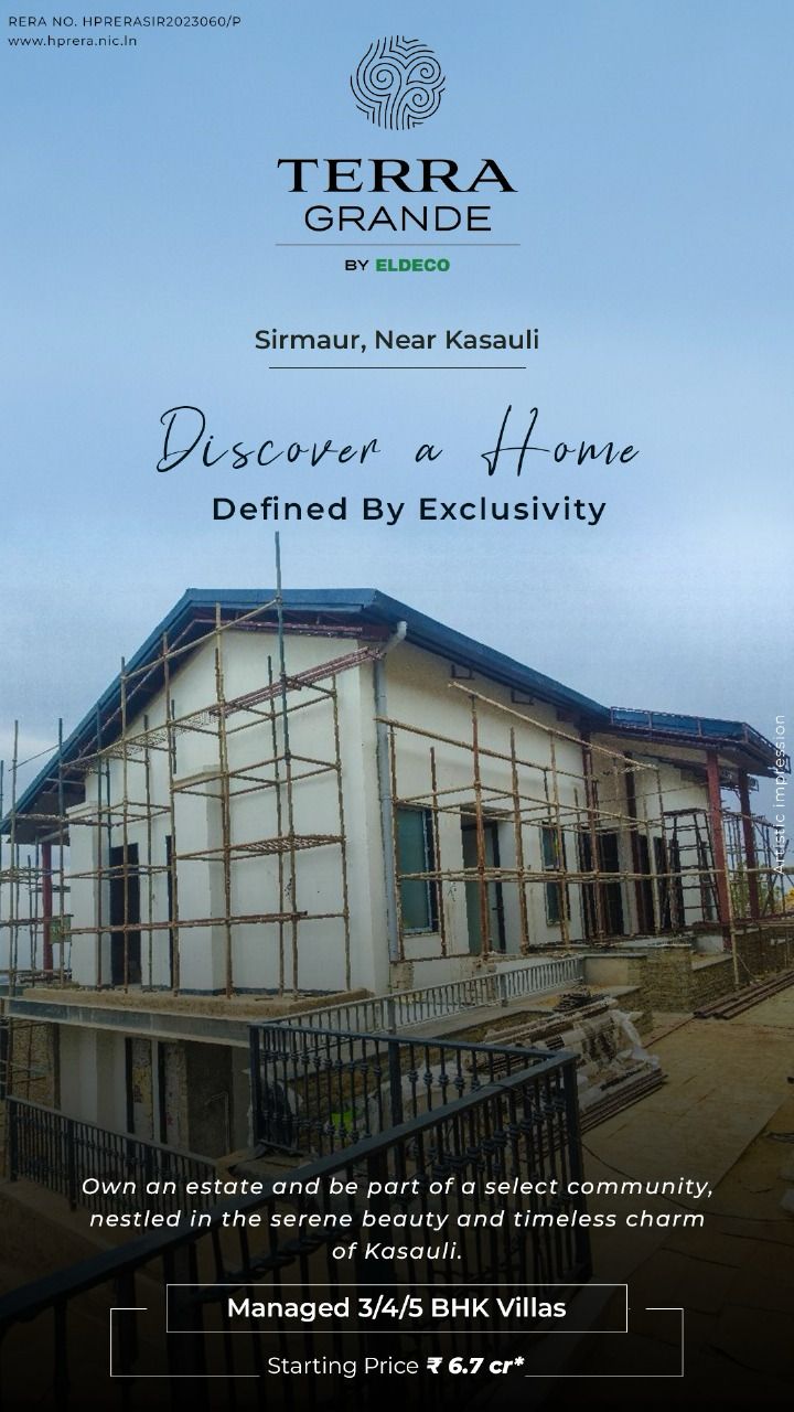 Discover a Home by Eldeco at Terra Grande, Sirmaur, Near Kasauli - Starting at ₹6.7 cr Update