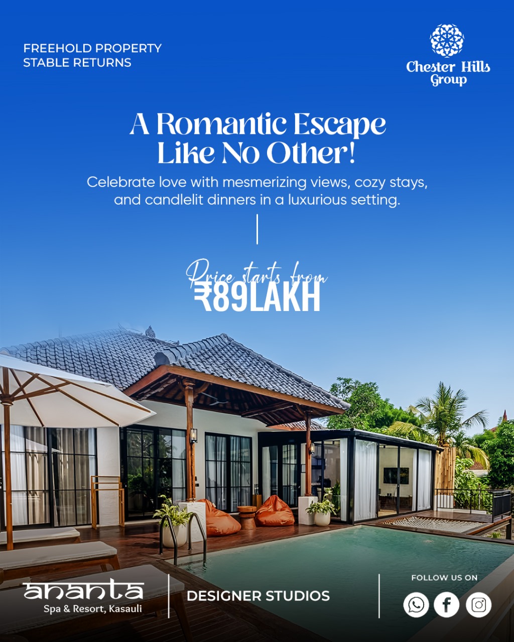Explore Chester Hills Group's Ananta Spa & Resort in Kasauli from ₹89 Lakh Update
