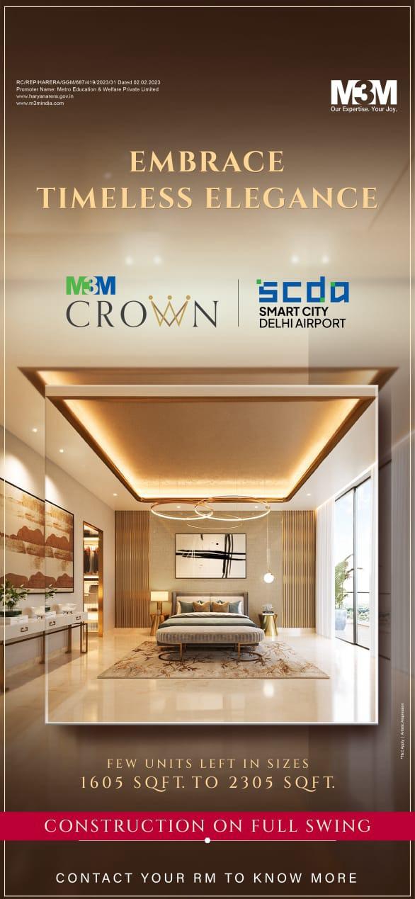 M3M Crown: The Quintessence of Timeless Elegance at Smart City Delhi Airport Update
