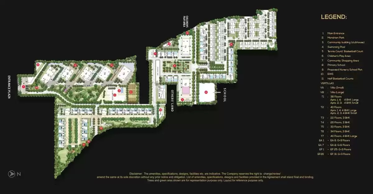 Site plan of Tata Primanti Vertillas in Sector 72, Gurgaon Update