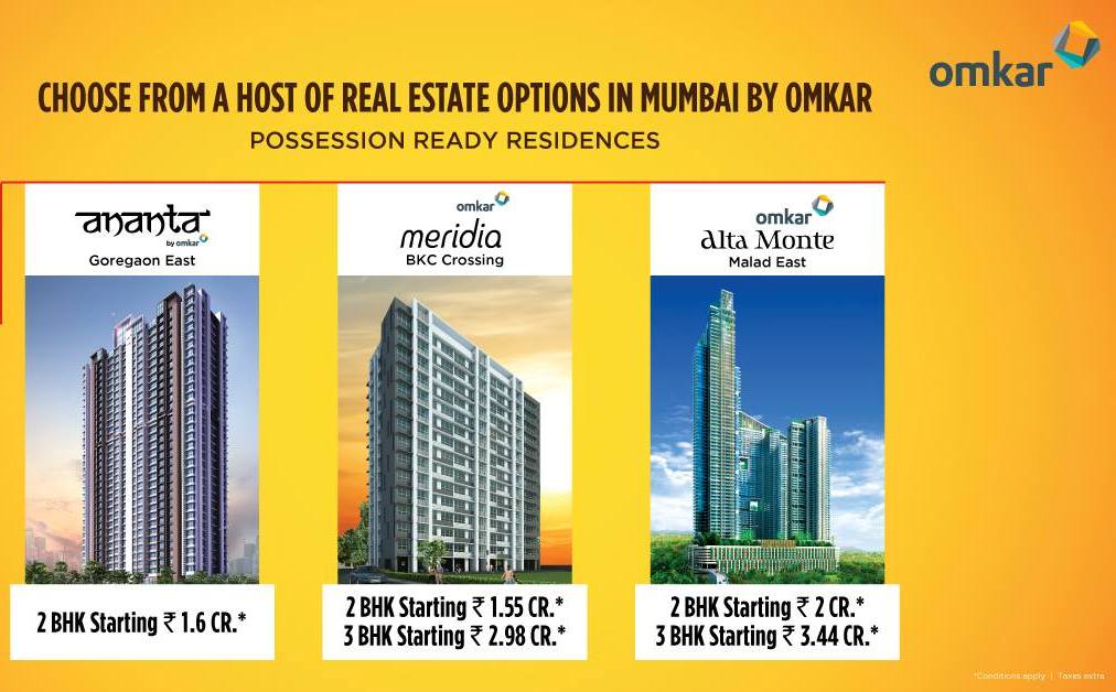 Choose from a host of real estate options in Mumbai by Omkar Update