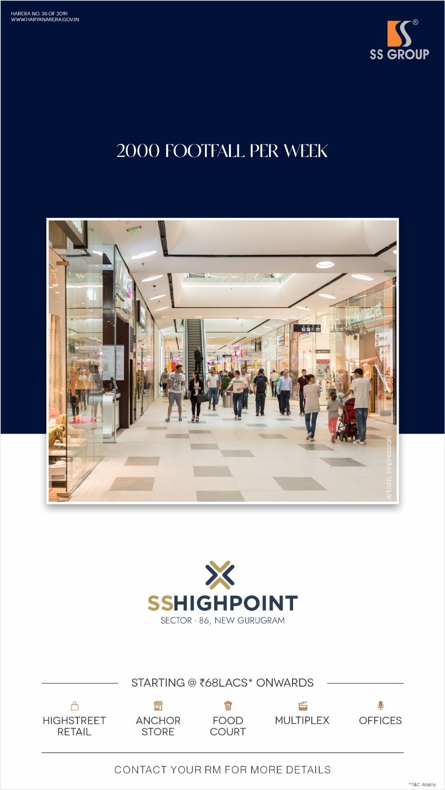 SS Highpoint, Sector 86, Gurugram - Starting at ₹68 Lacs, by SS Group Update