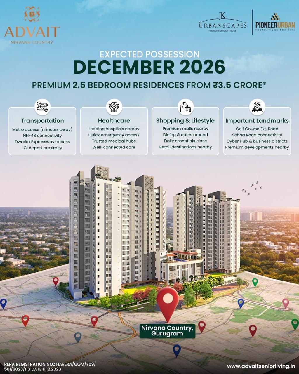 Secure Your Home Now for December 2026 || Premium Residences from ₹3.5 Crore || Possession in December 2026 Update
