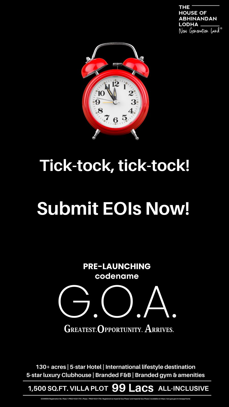 Launching the Grand Abhinandan Lodha GOA: A Marvel of Luxury in the Heart of New Goa Update