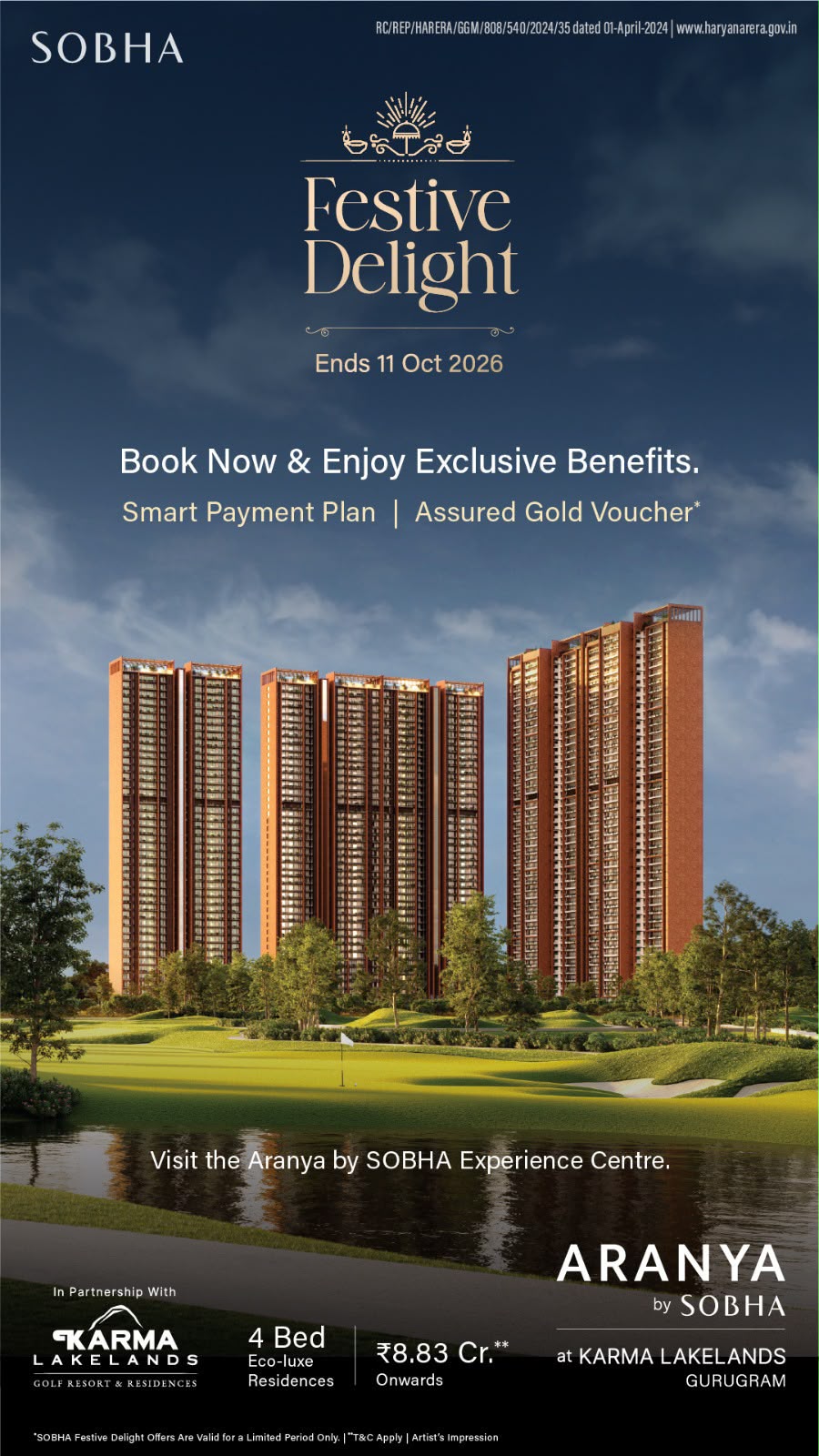 Exclusive Festive Offers at Aranya by Sobha || Smart Payment Plan & Gold Voucher || Book Your Luxury Home Today photo 1