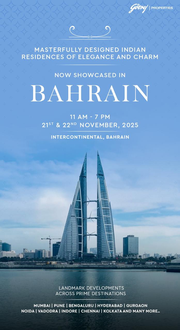 Explore Godrej Properties in Bahrain, 21st-22nd Nov 2025 Update
