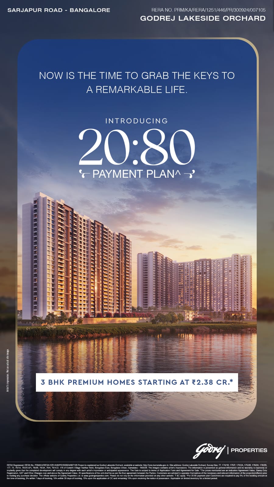 Own Your Dream Home on Sarjapur Road, Bangalore with Godrej Lakeside Orchard, Starting at ₹2.38 CR Update