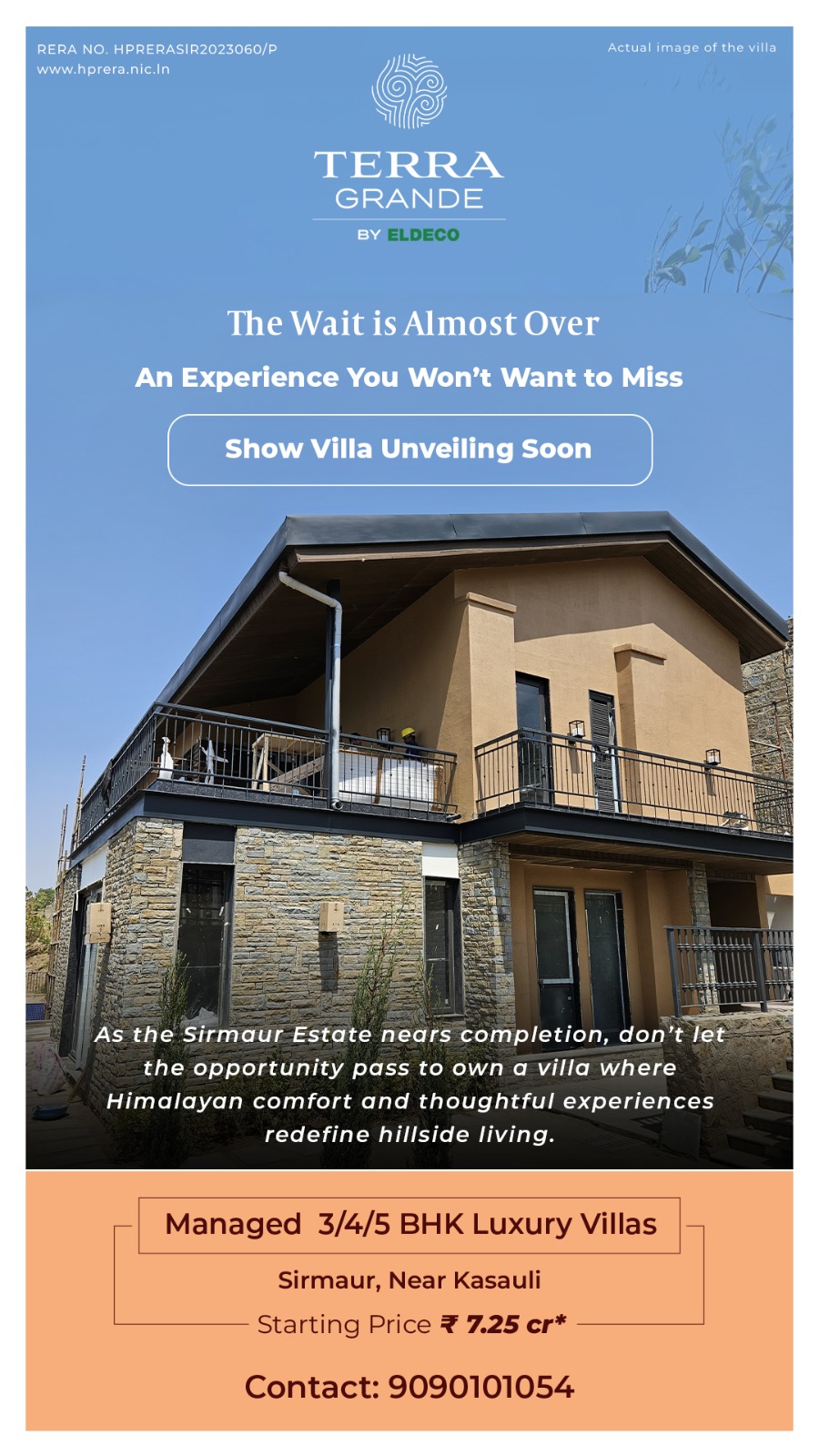 Discover Terra Grande by Eldeco, Villas Starting at ₹7.25 Cr, Sirmaur Near Kasauli Update