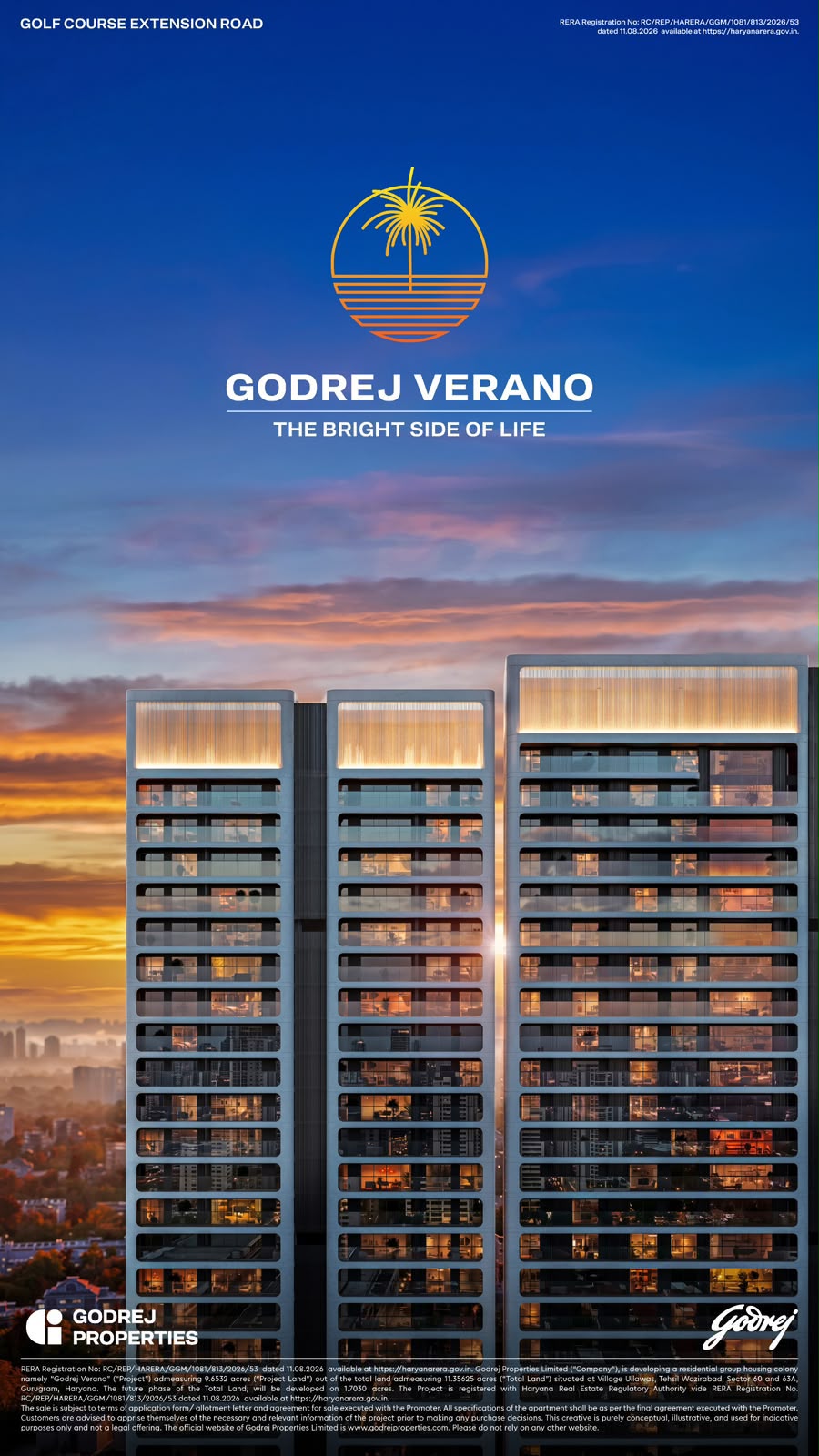 Discover Godrej VERANO on Golf Course Extension Road! || Explore the New Landmark: Godrej VERANO || Welcome to Miami Living in Gurugram with Godrej VERANO Update