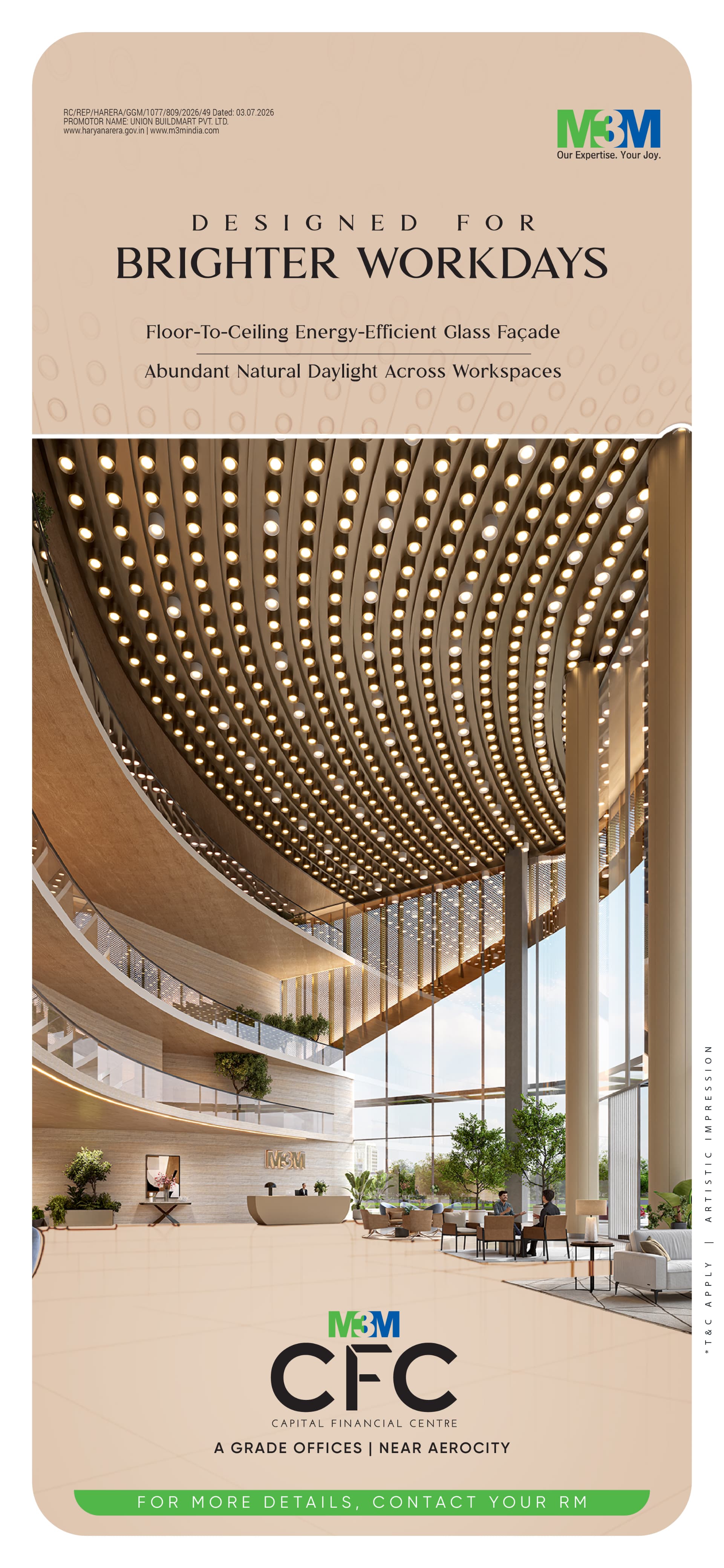 Discover M3M CFC Near Aerocity || Brighten Your Workdays at M3M CFC || A-Grade Office Spaces by M3M Update