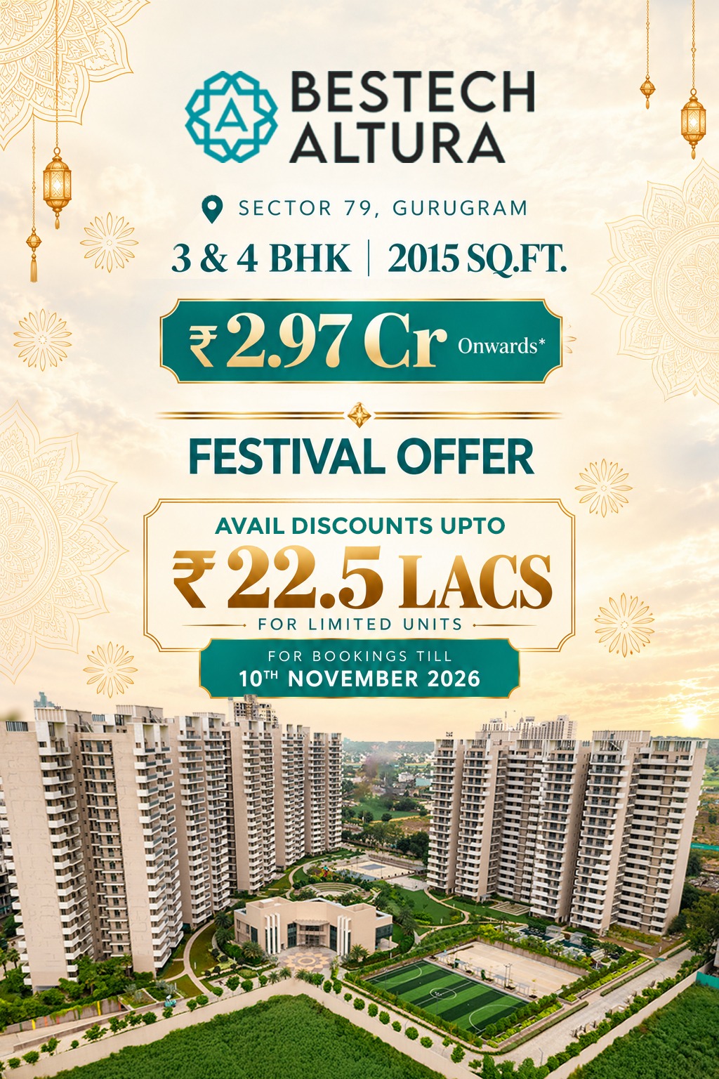 Grab Your Festival Offer at Bestech Altura || Limited Units Available with Huge Discounts || Secure Your Home in Sector 79, Gurugram photo 1