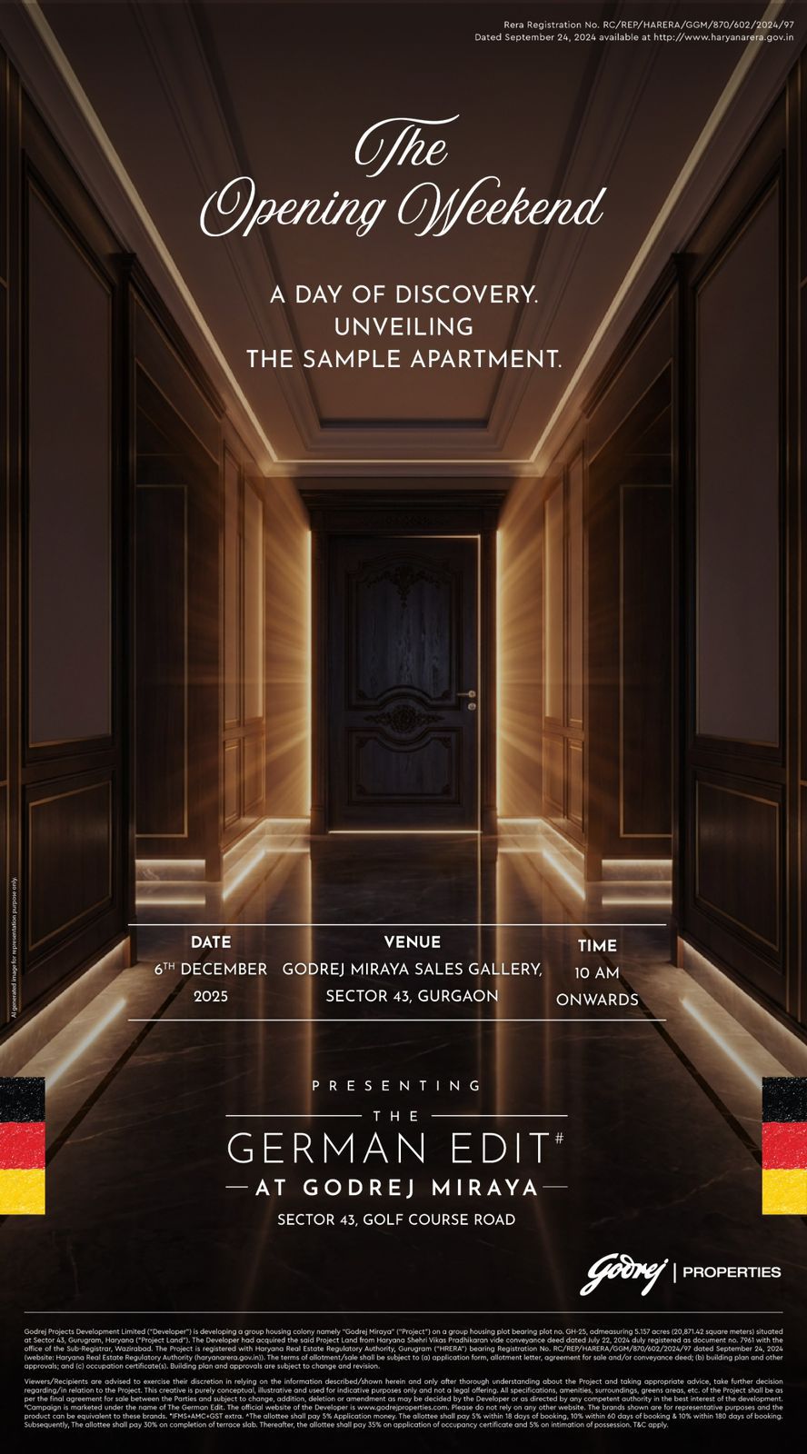 Discover Luxury Living: Godrej Miraya Opens 6th Dec, Sector 43 Gurgaon Update