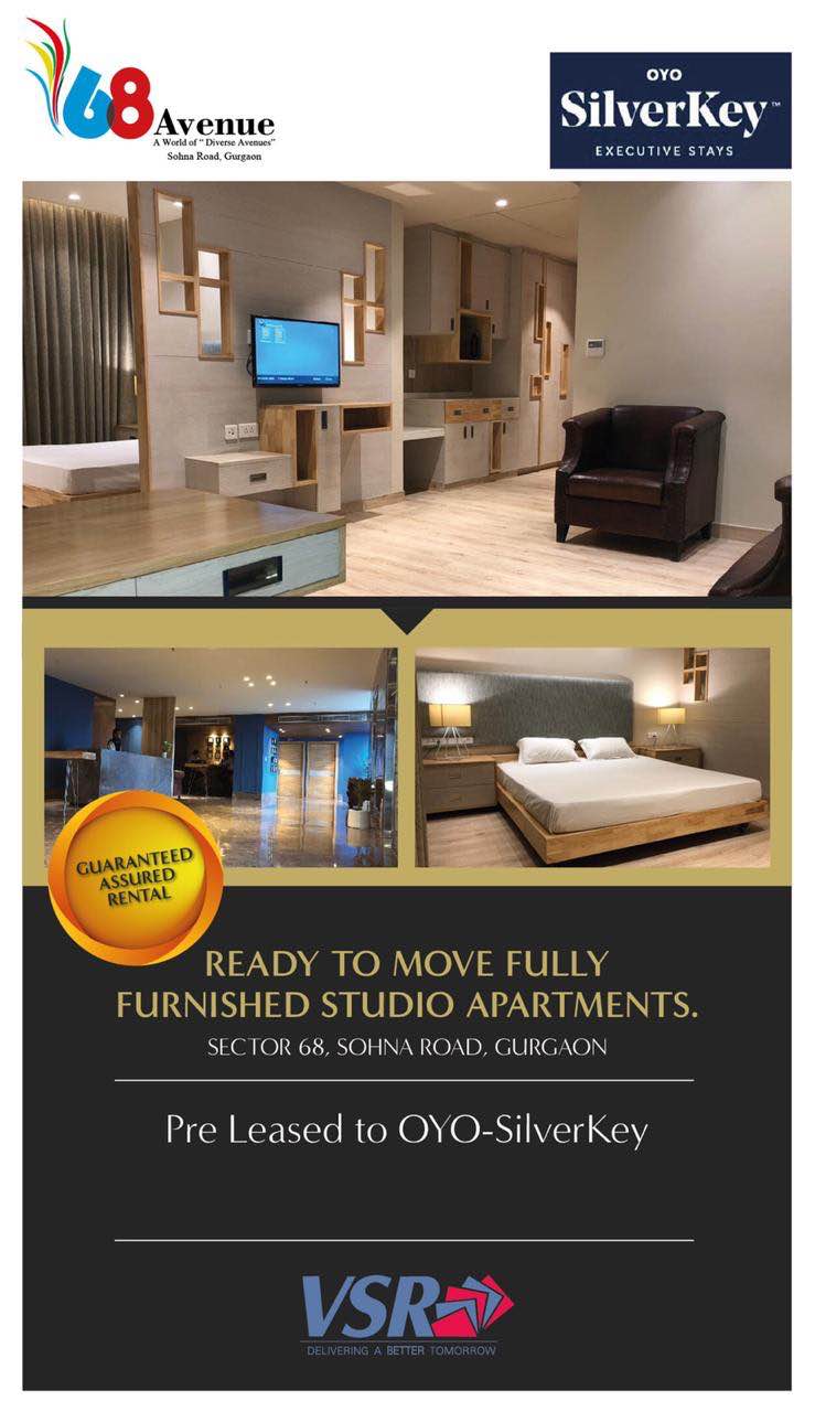 Buy Fully Furnished Ready Studio Apartments Pre-Leased to OYO Silverkeys at VSR 68 Avenue, Gurgaon Update