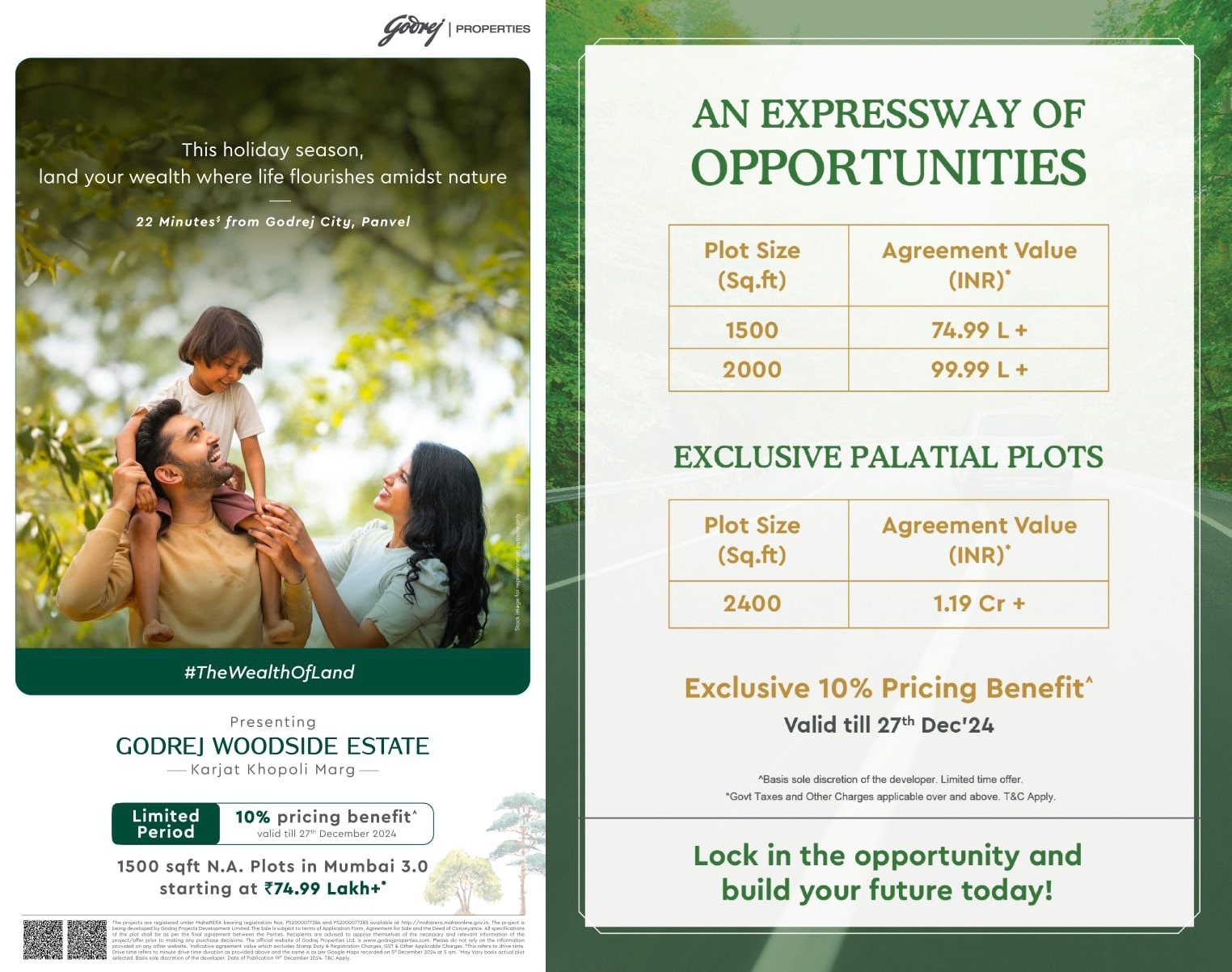 Discover Godrej Woodside Estate, Exclusive Plots, Karjat Khopoli Marg - Limited Offer Until December 27, 2024 Update