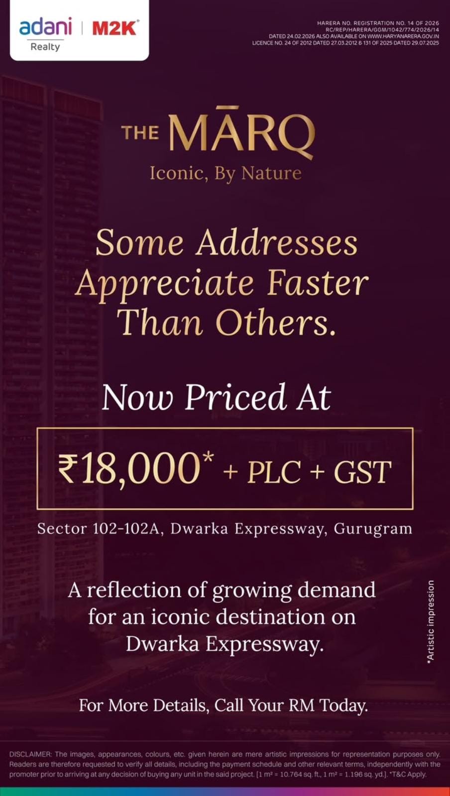 Explore The MARQ Now at ₹18,000/sq.ft! || Limited Opportunity at The MARQ! || Secure Your Future at The MARQ! Update