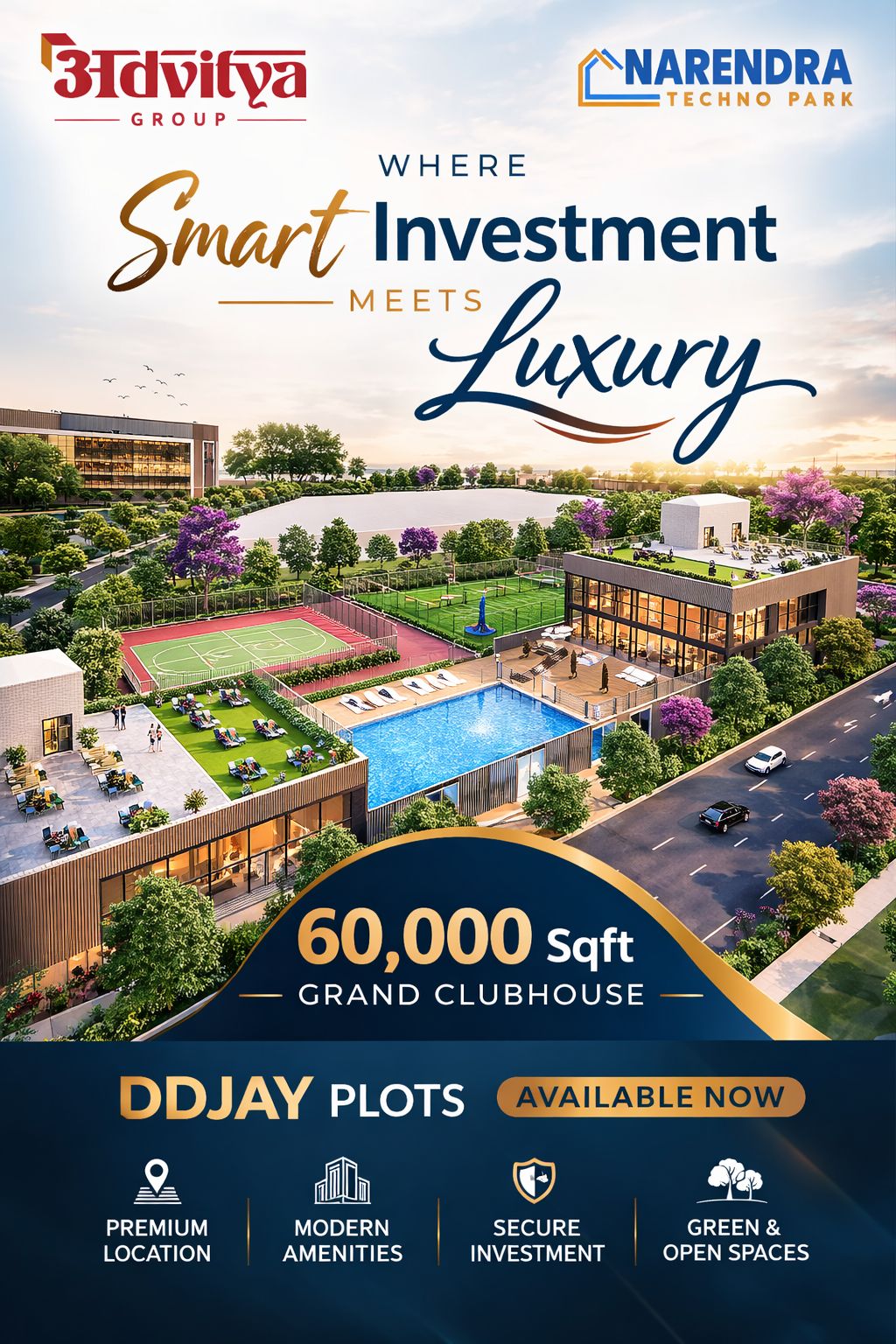 Explore 60,000 Sqft Luxury at Narendra Techno Park || Secure Your DDJAY Plot Now! || Smart Investment Opportunity at 3D Vitya Group Update