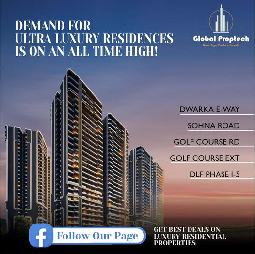 Global Proptech Reports Record Demand for Ultra Luxury Residences in Gurugram Update