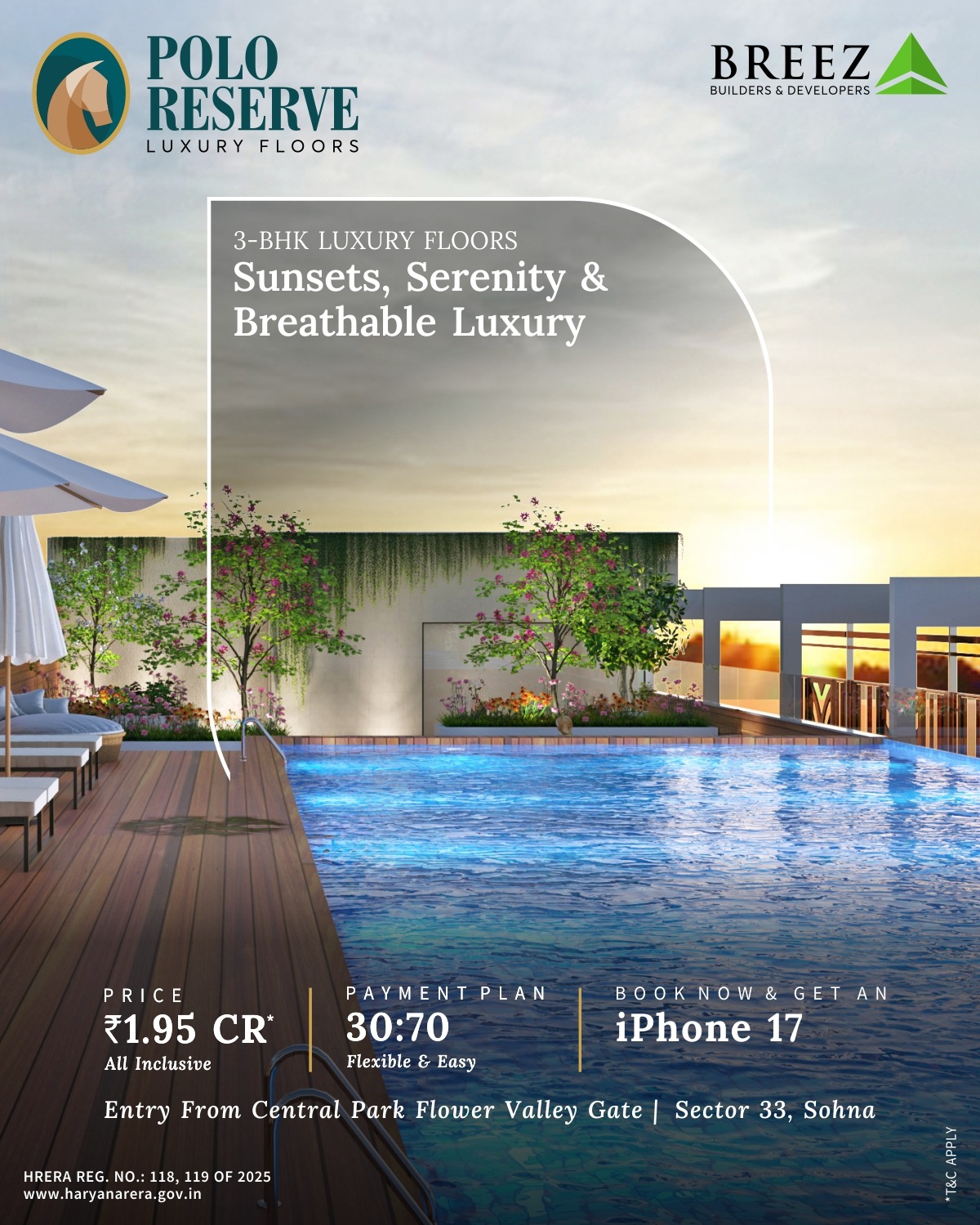 Experience Luxury at Polo Reserve - Book Now! || Breathable Luxury at Polo Reserve, Sohna || Grab Your iPhone 17 with Polo Reserve Booking Update
