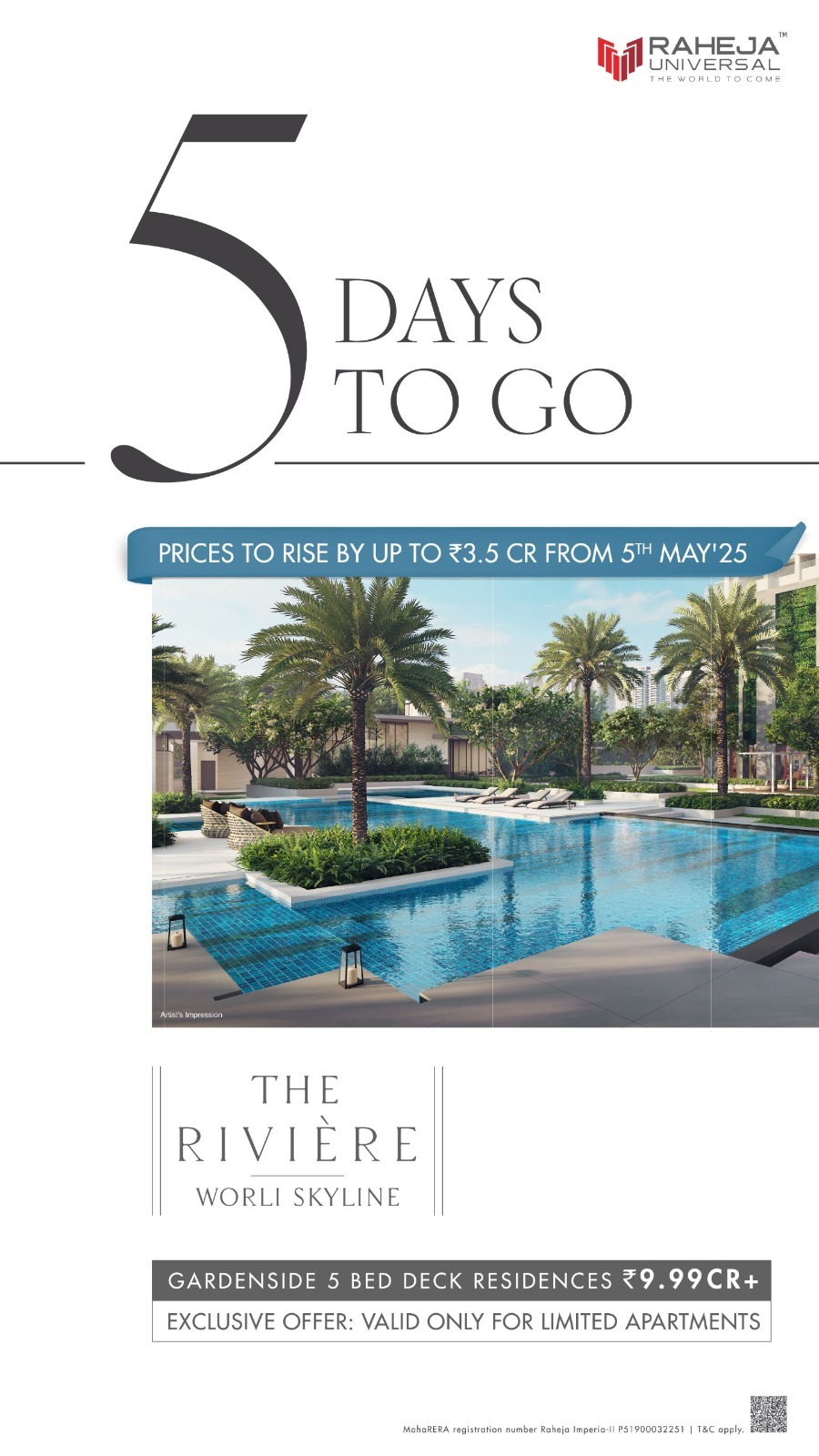 Luxury Living at The Riviere in Worli, Price Rise Soon, Book Now! Update