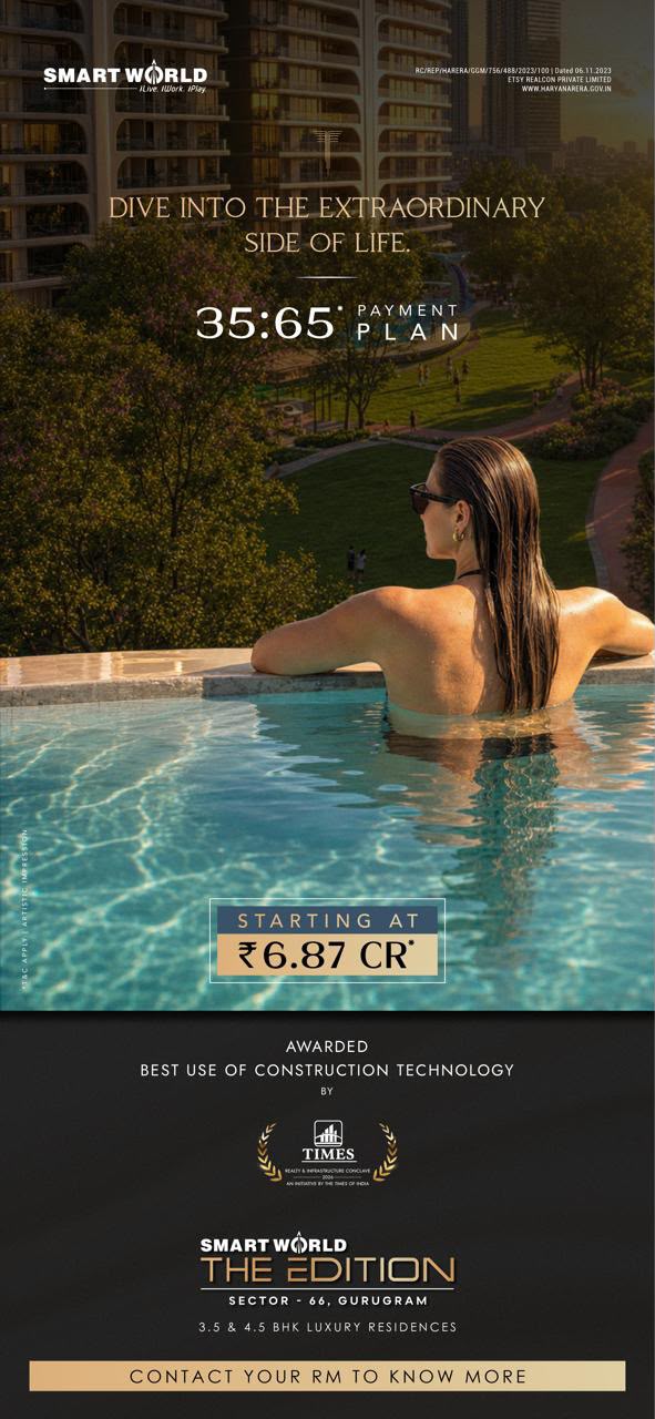Unlock Luxury Living at SMARTWORLD THE EDITION || Discover Exclusive Payment Plan at The Edition || Luxury Residences Starting at ₹6.87 Cr in Gurugram photo 1