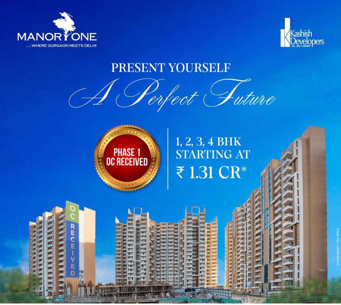 Discover Luxury at Manor One by Kashish Developers, Gurgaon, Starting ₹1.31 Cr Update