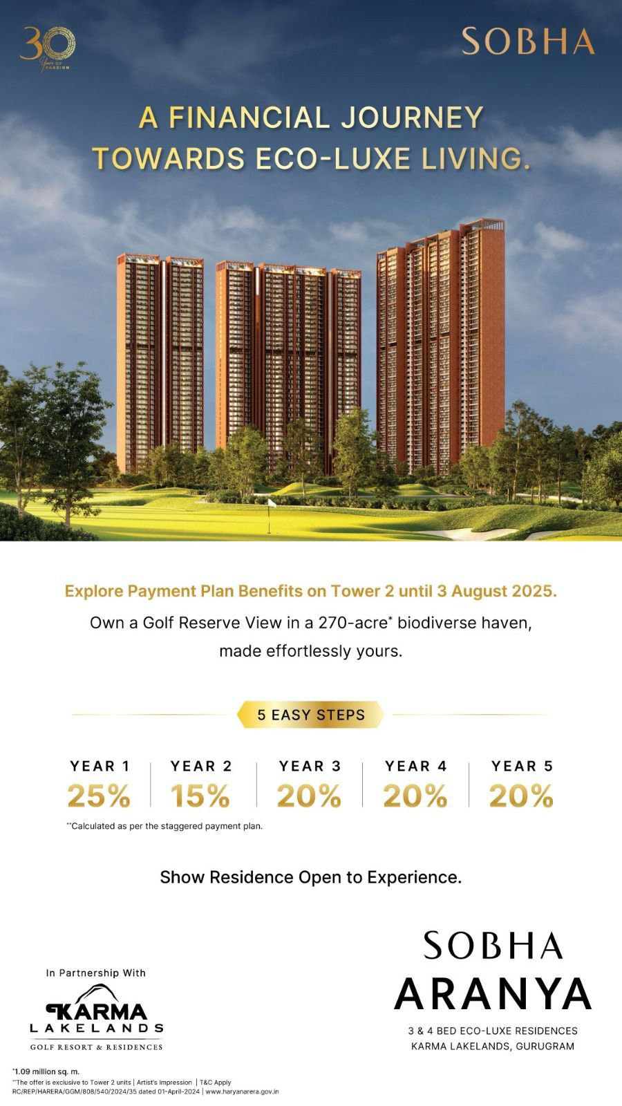 Live Eco-Luxe at Sobha Aranya, Gurugram, Explore Offers Until Aug 3, 2025 Update