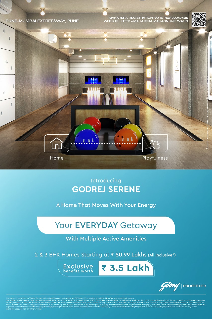 Discover Godrej Serene on Pune-Mumbai Expressway, Homes from ₹80.99 Lakhs Update