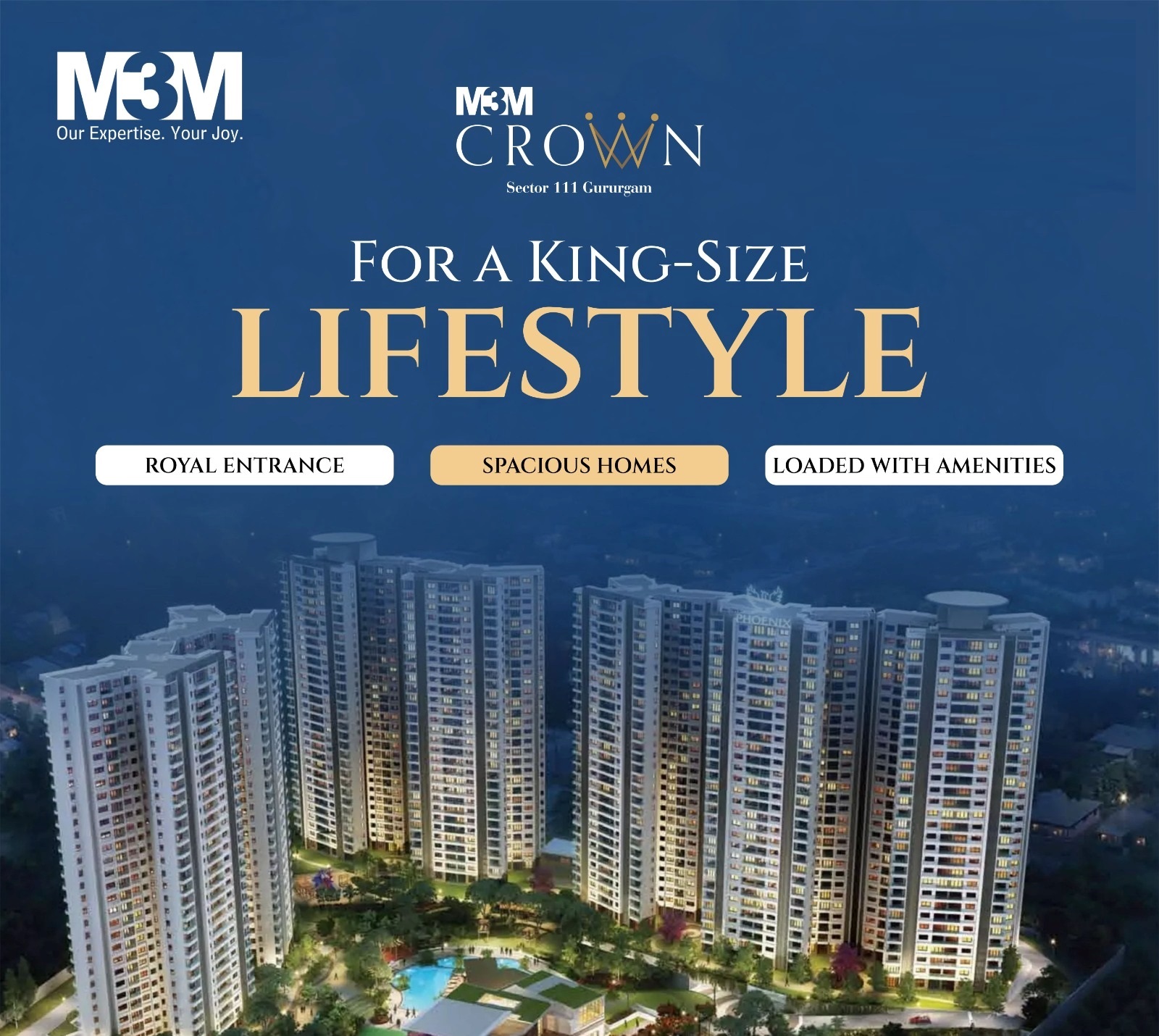 Discover royal living at M3M Crown in Dwarka Expressway, Gurgaon Update