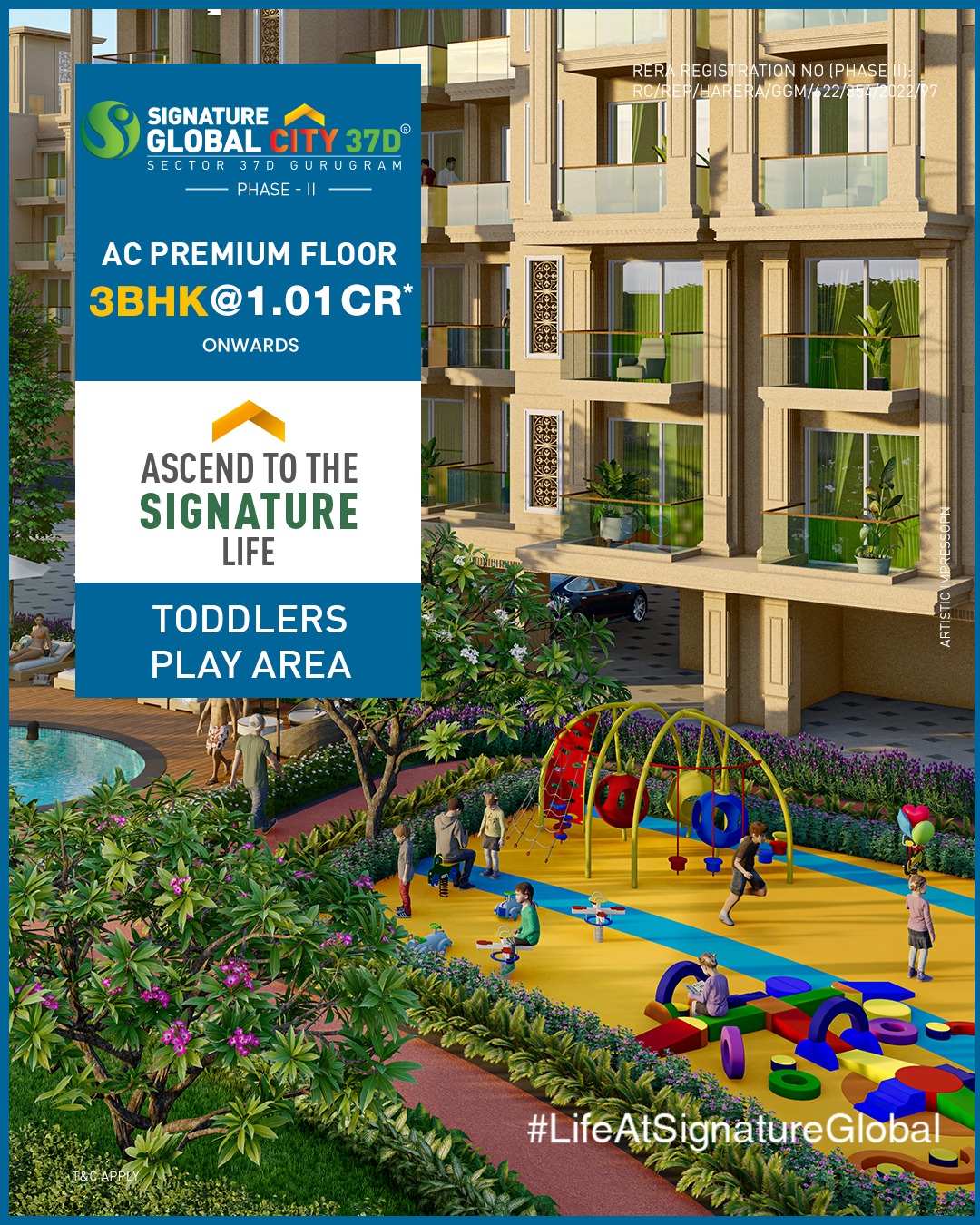 Toddlers play area at Signature Global City 37D, Gurgaon Update