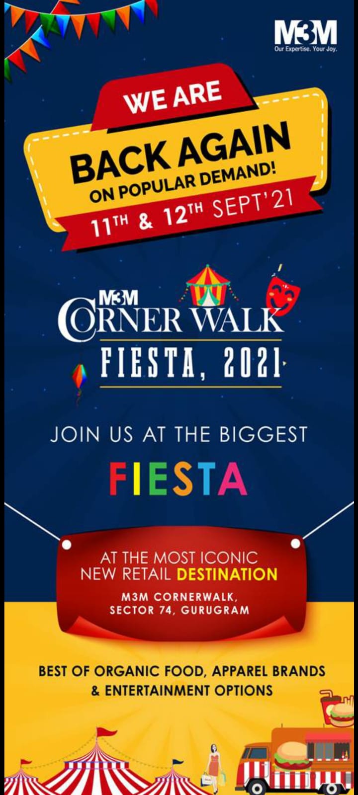 M3M Corner walk Fiesta, 2021 New retail destination Sector 74, Gurugram Update