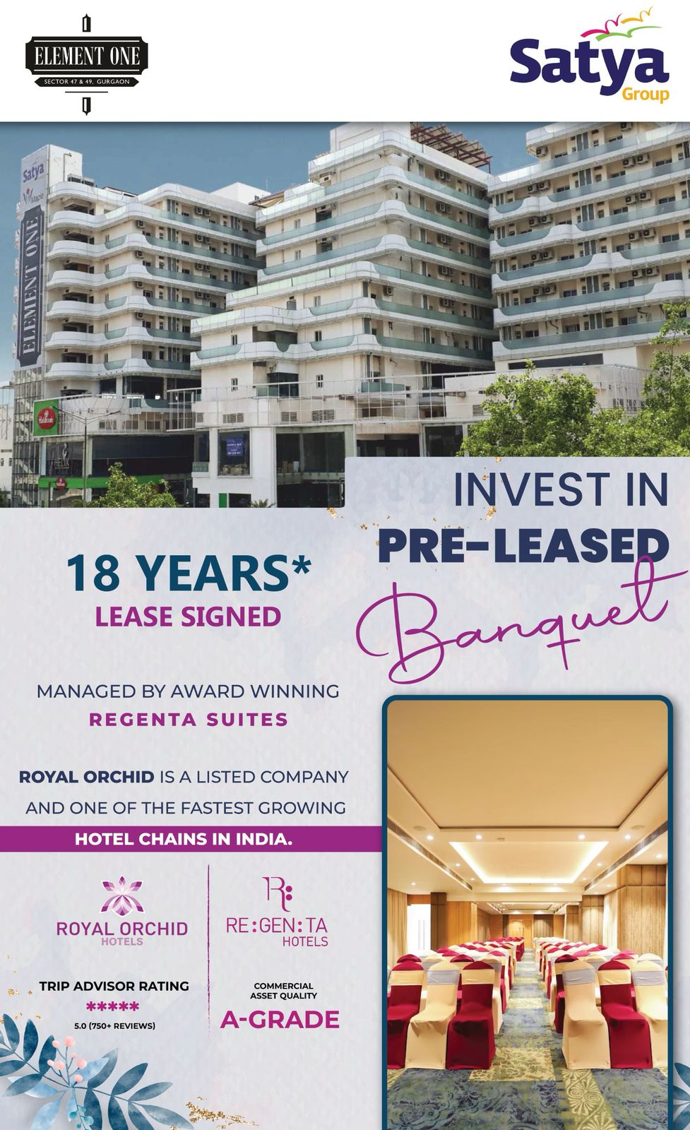 Invest in Pre-Leased Banquet at Element One, Gurgaon Update