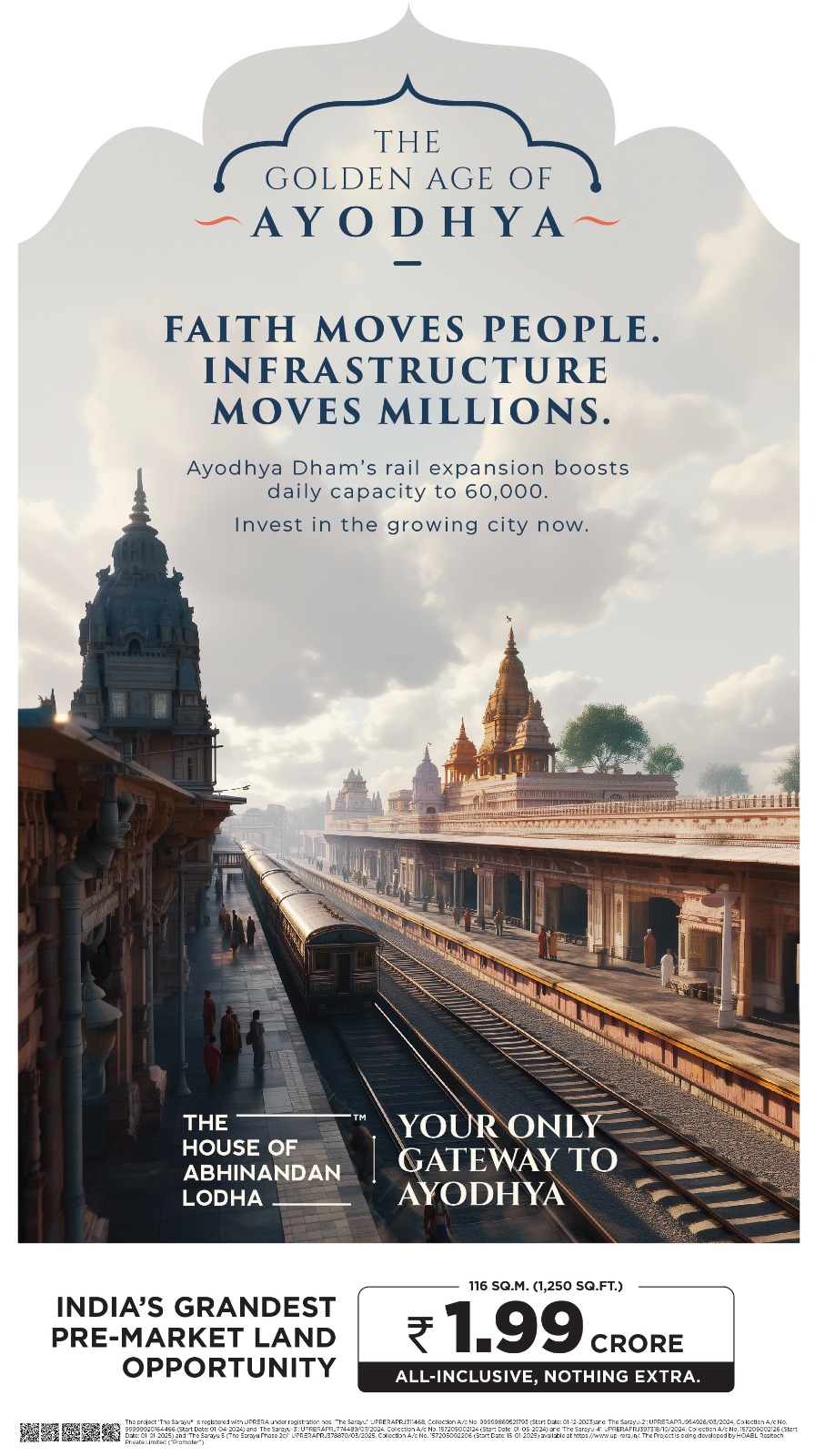Secure Your Future in Ayodhya's Grandest Pre-Market Land Opportunity, Only at ₹1.99 Crore Update