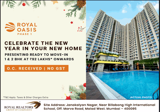 1 and 2 BHK Rs 92 Lakh onwards at Royal Oasis in Mumbai Update