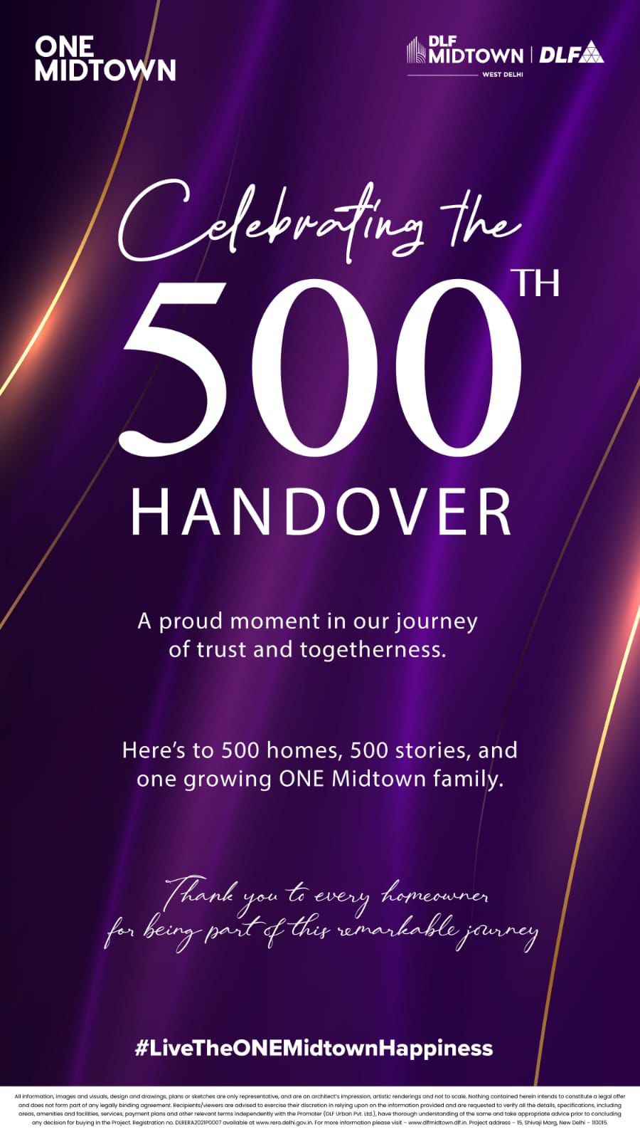 Celebrate with DLF Midtown at ONE Midtown, West Delhi - Luxury Homes Await Update