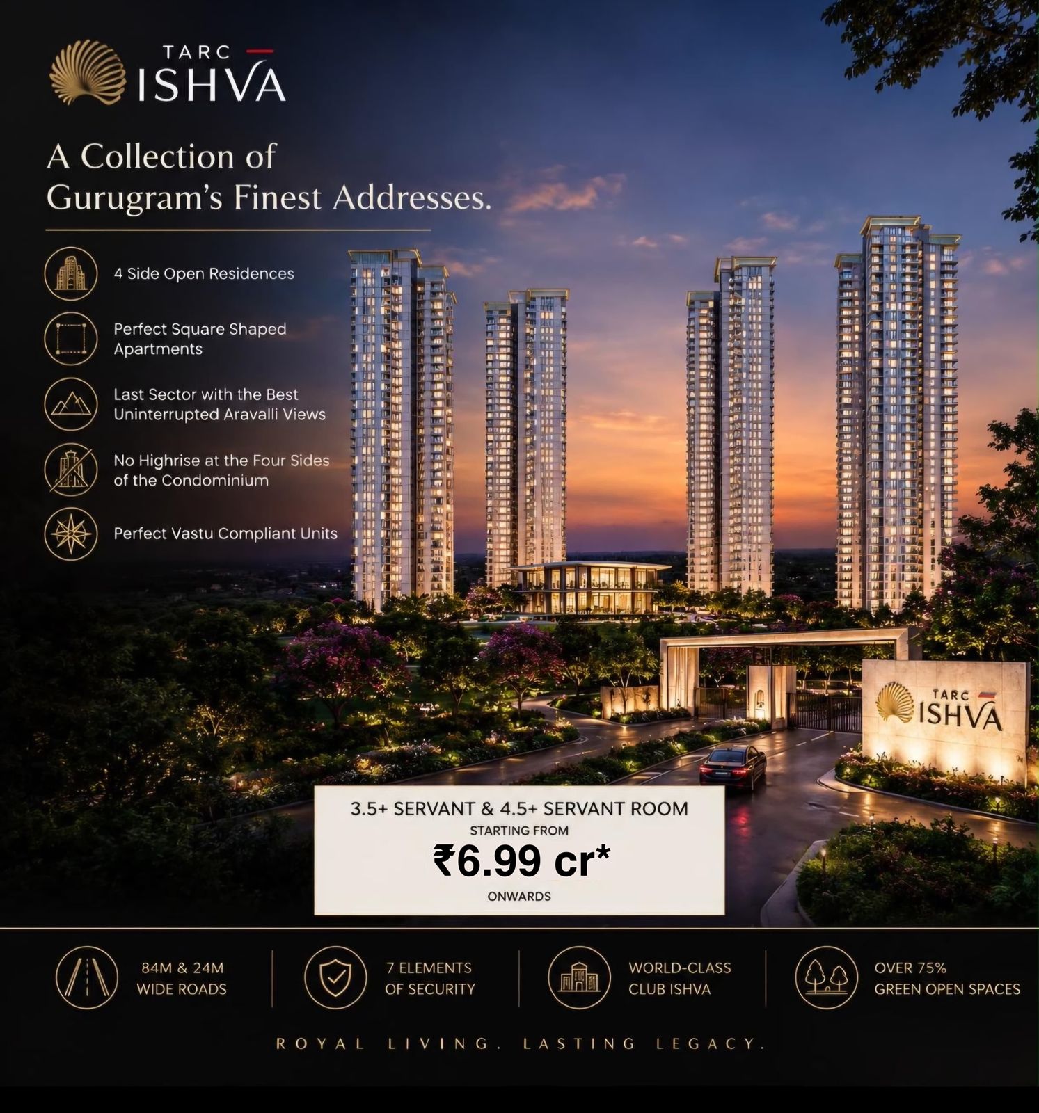 Discover Gurugram's Finest Residences with TARC Ishva || Luxury Living at TARC Ishva Starting from ₹6.99 Cr || Experience Exclusive Residences at TARC Ishva Update