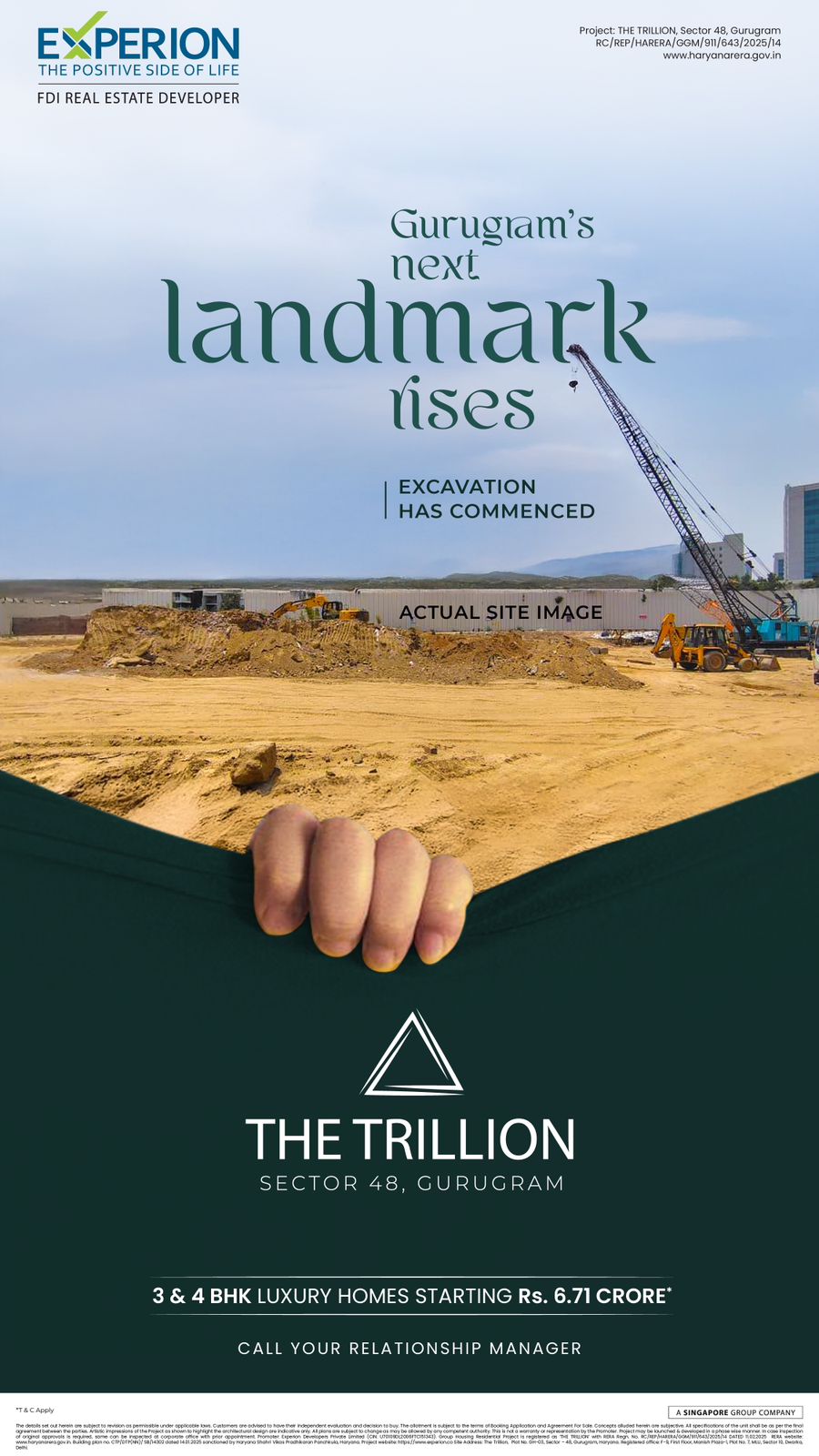 Excavation Begins at The Trillion || Gurugram's Landmark is Rising || Secure Your Luxury Home Now Update