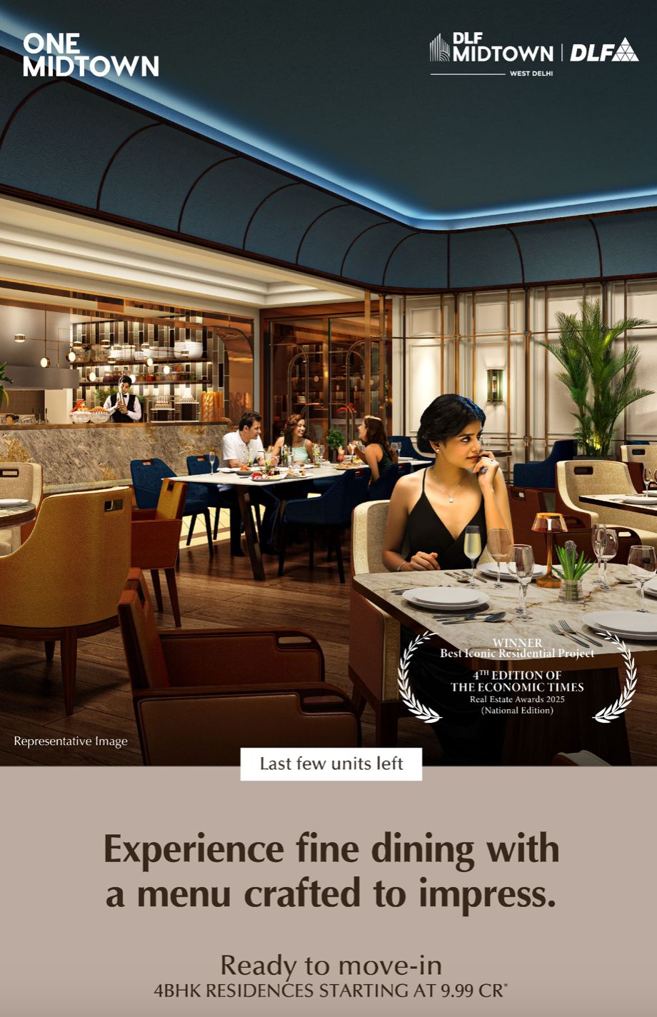 Ready to Move-in 4BHK Residences at One Midtown, DLF, West Delhi Starting at 9.99 Cr. Update