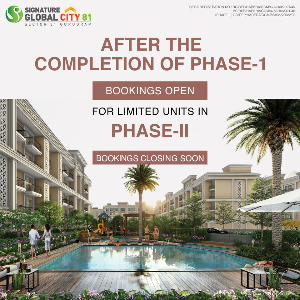Redefining luxury with Signature Global City 81, Sector 81, Gurgaon Update