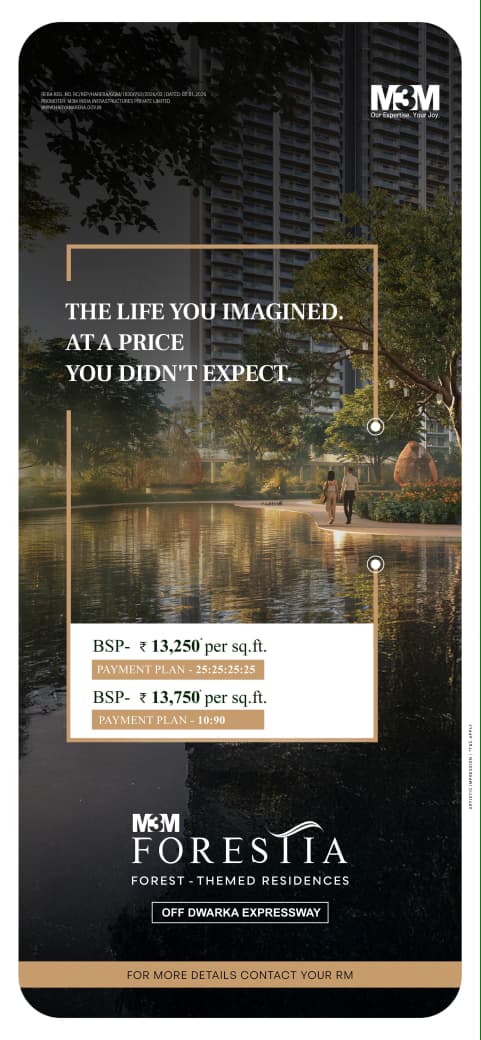 Discover Unmatched Prices at M3M Foresta || M3M Foresta New Payment Plans Announced || Secure Your Dream Home at M3M Foresta Update