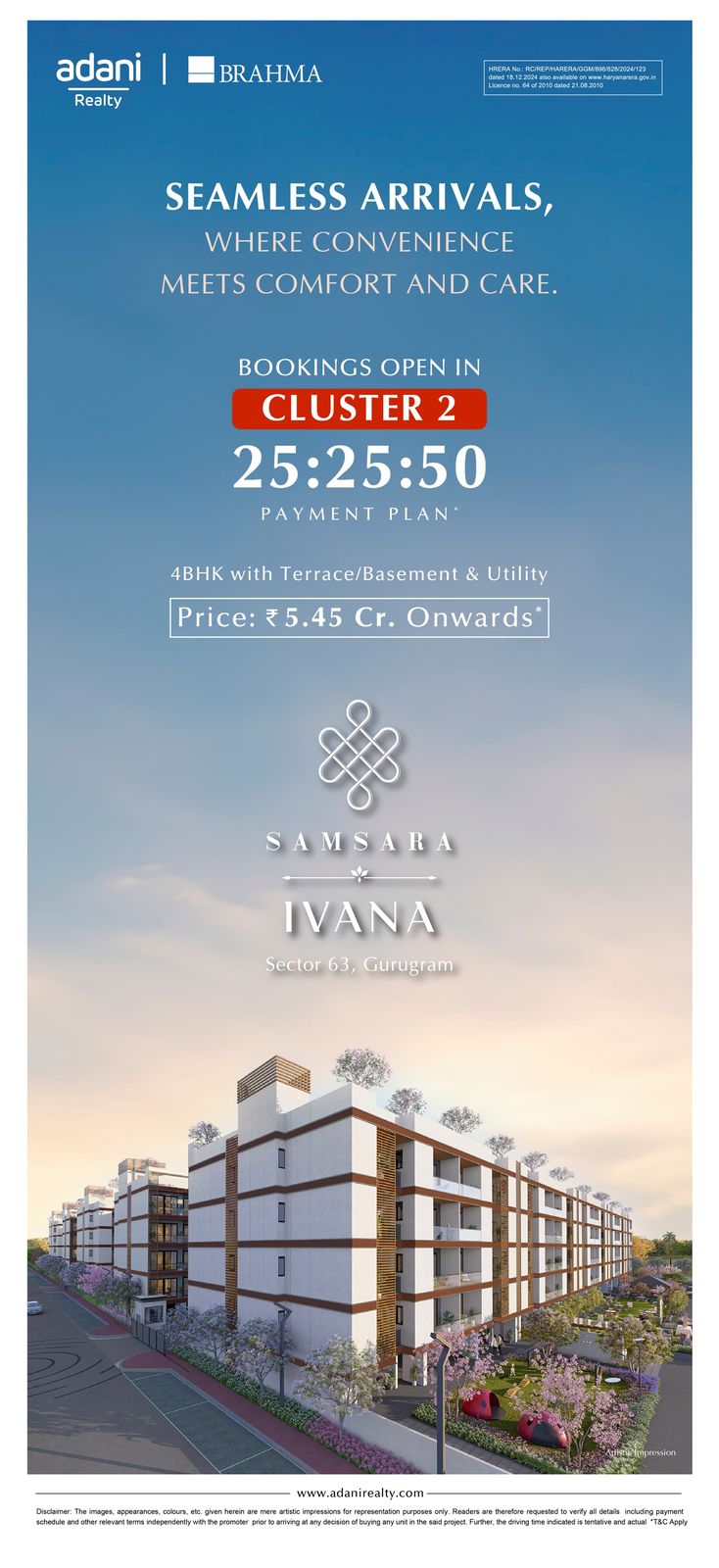 Book Your Dream 4BHK at Samsara Ivana, Sector 63, Gurugram, Starting at ₹5.45 Cr Update
