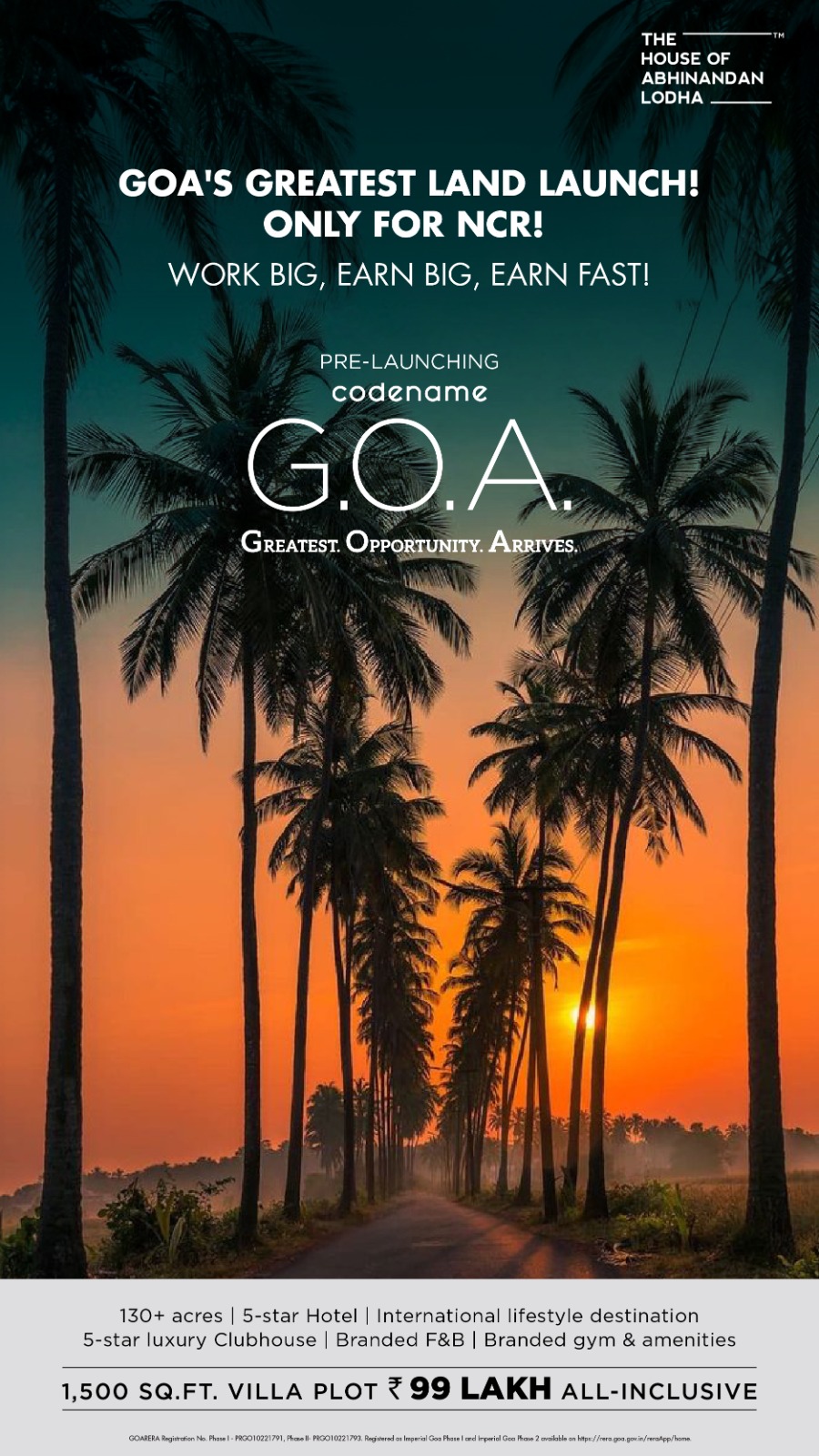 Unveiling G.O.A: The Pinnacle of Luxury Real Estate by Abhinandan Lodha in Goa's NCR Update