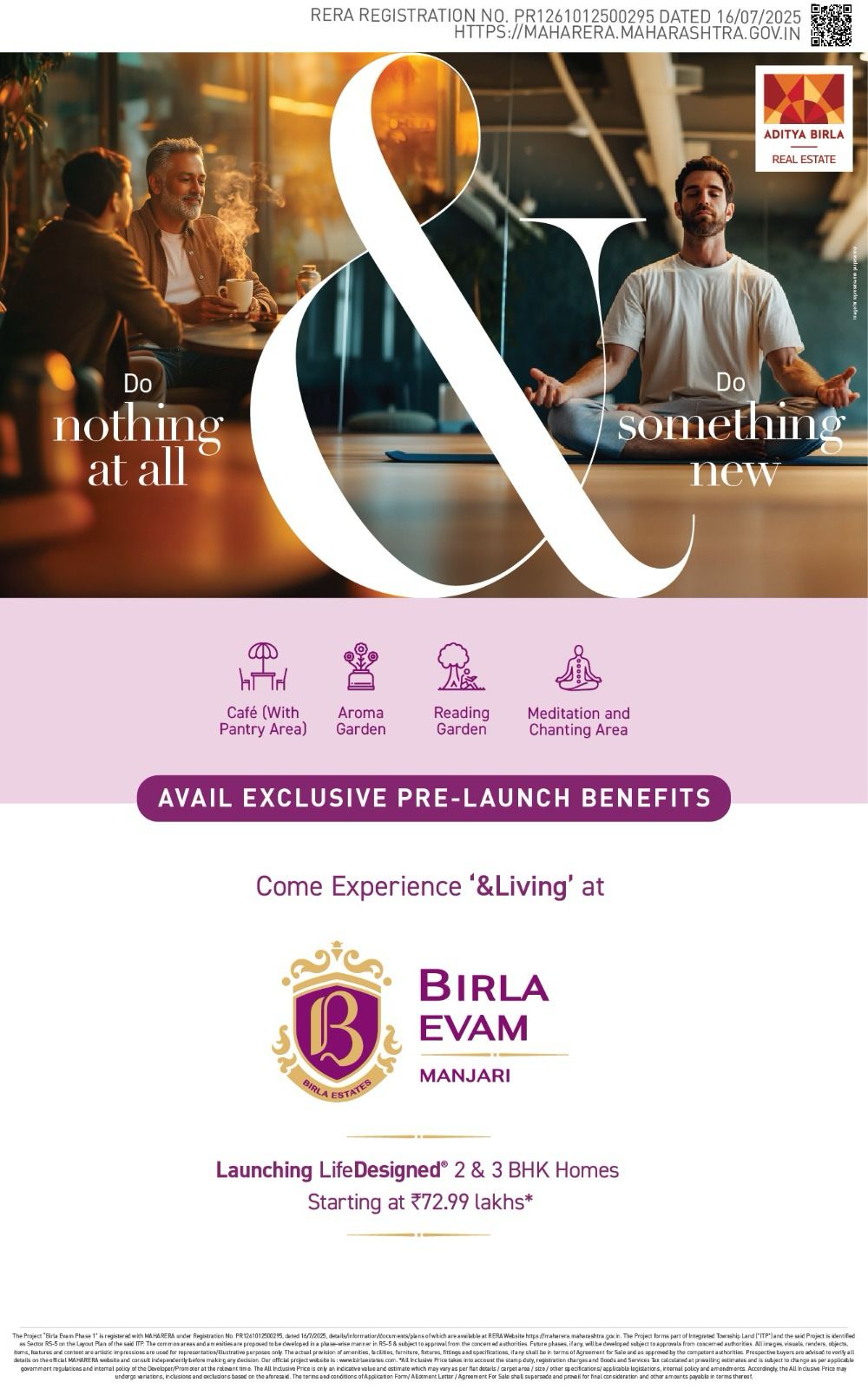 Discover LifeDesigned Living at Birla Evam Manjari Starting ₹72.99 Lakhs Update