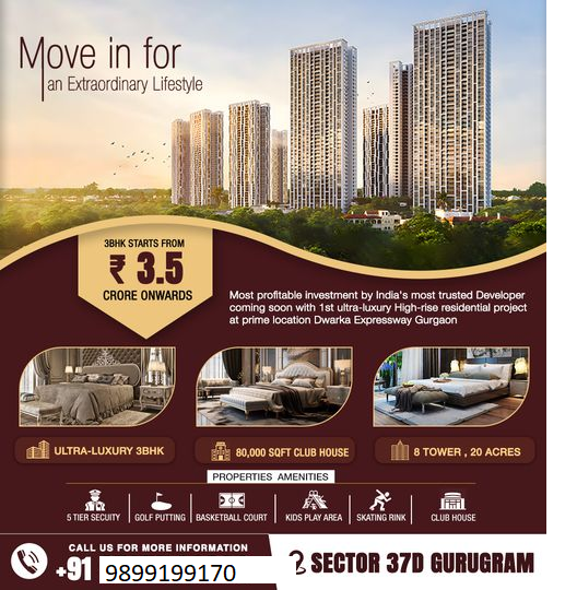 Step into the Pinnacle of Luxury Living at Sector 37D Gurugram's New High-Rise Residential Project Update