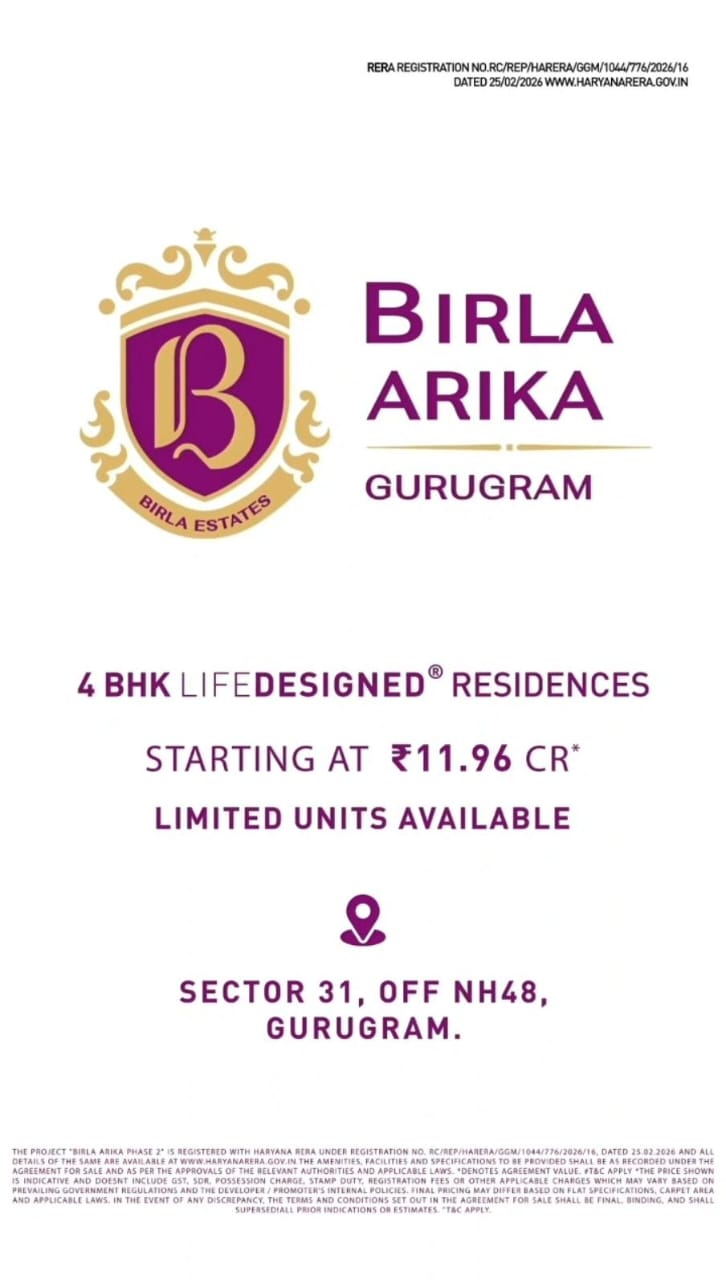 Discover Birla Arika 4 BHK Residences || Starting at ₹11.96 Cr in Gurugram || Limited Units Available at Birla Arika photo 1