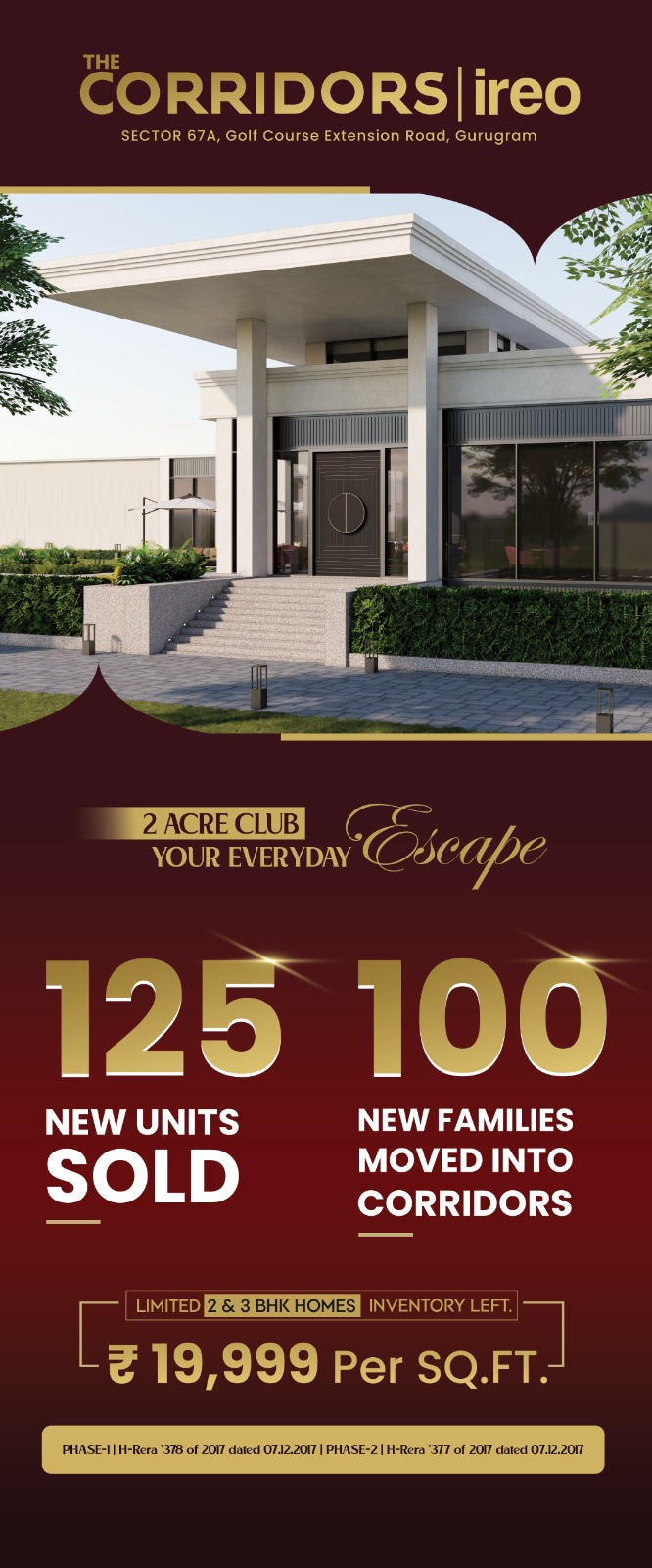 Secure Your Spot at The Corridors by Ireo || Limited 2 & 3 BHK Homes Available || Join 100 New Families at The Corridors Update