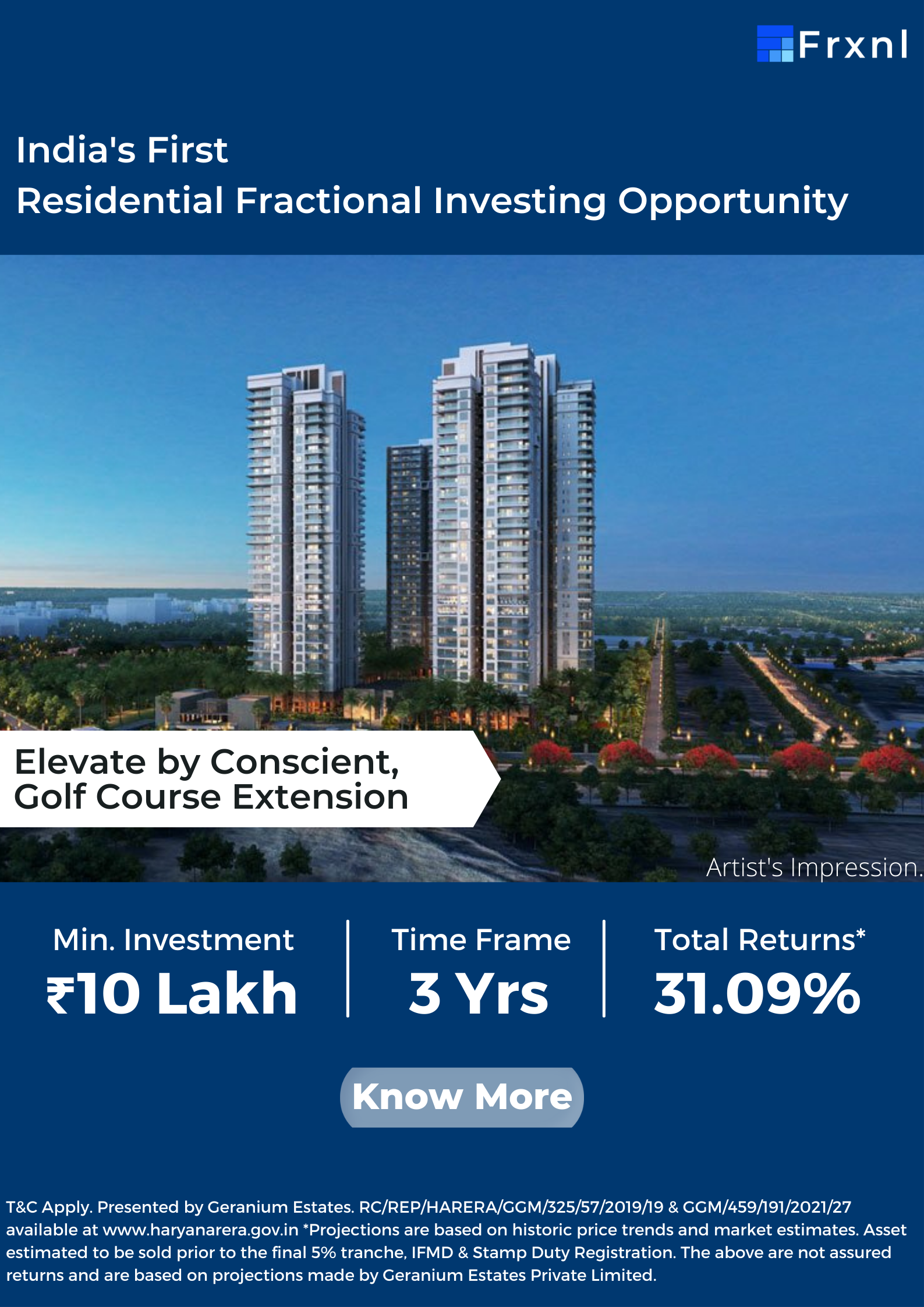 India's 1st Residential Fractional Investing Opportunity in NCR Update