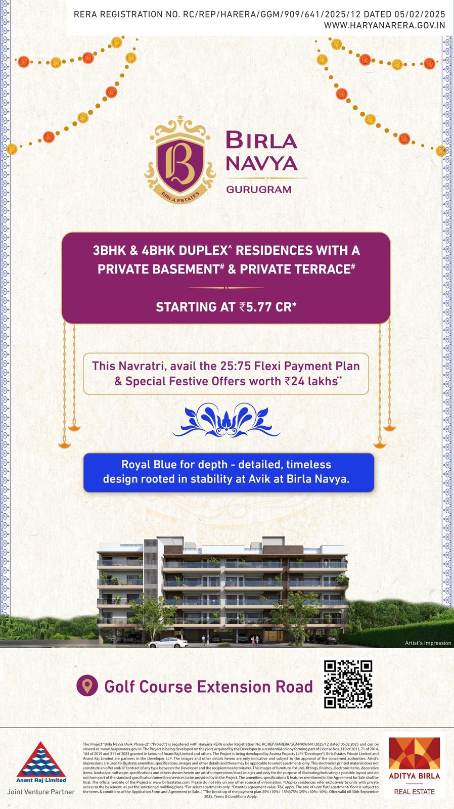 Birla Navya Gurugram, Exclusive Duplex Homes, Starting ₹5.77 Cr, Navratri Offers! Update