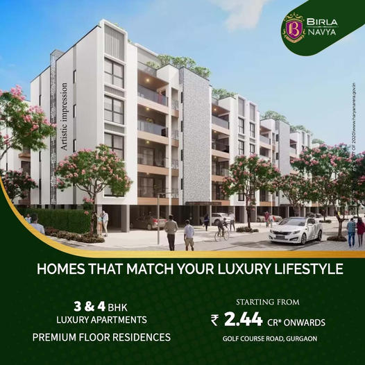 Book 3/4 BHK luxurious apartments Rs. 2.44 Cr at Birla Navya in Sector 63, Gurgaon Update