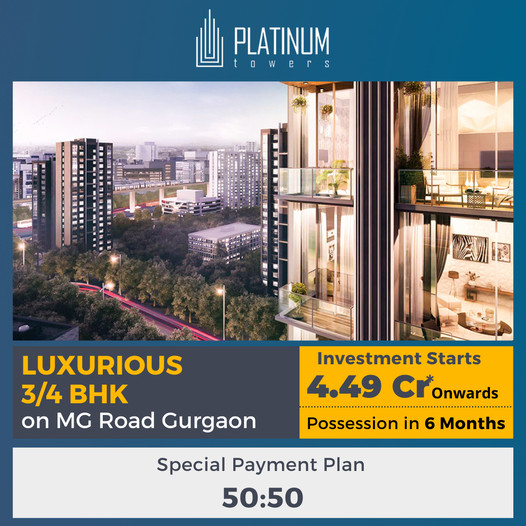 Investment starting Rs 4.49 Cr. possession in 6 months at Suncity Platinum Towers, Gurgaon Update