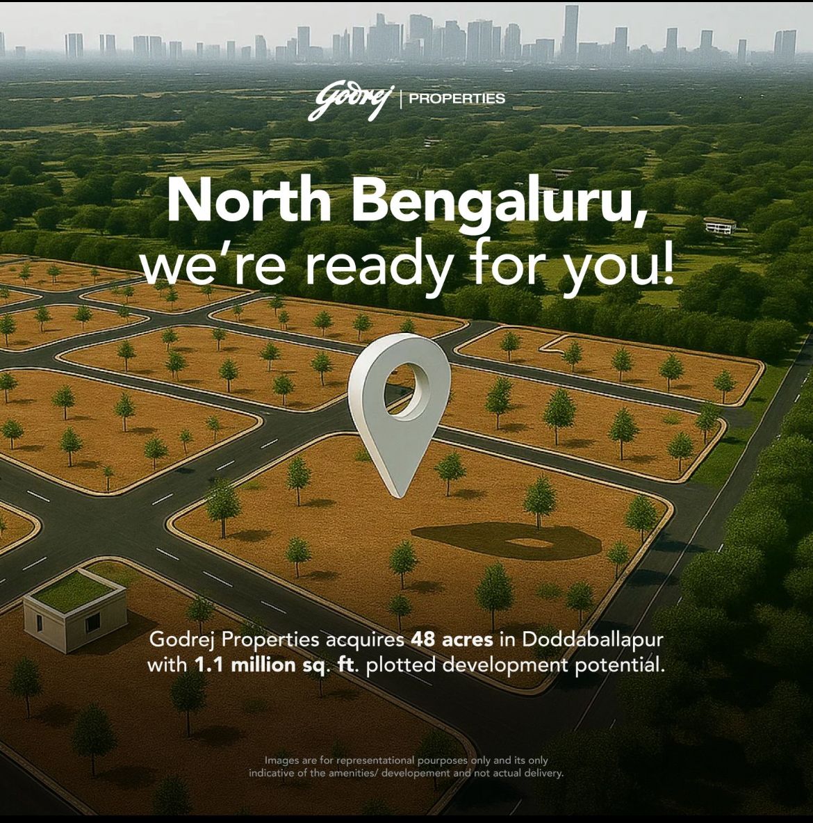 Explore Godrej MSR City, Doddaballapur, 1.1 Million Sq. Ft. Plots by Godrej Properties! Update